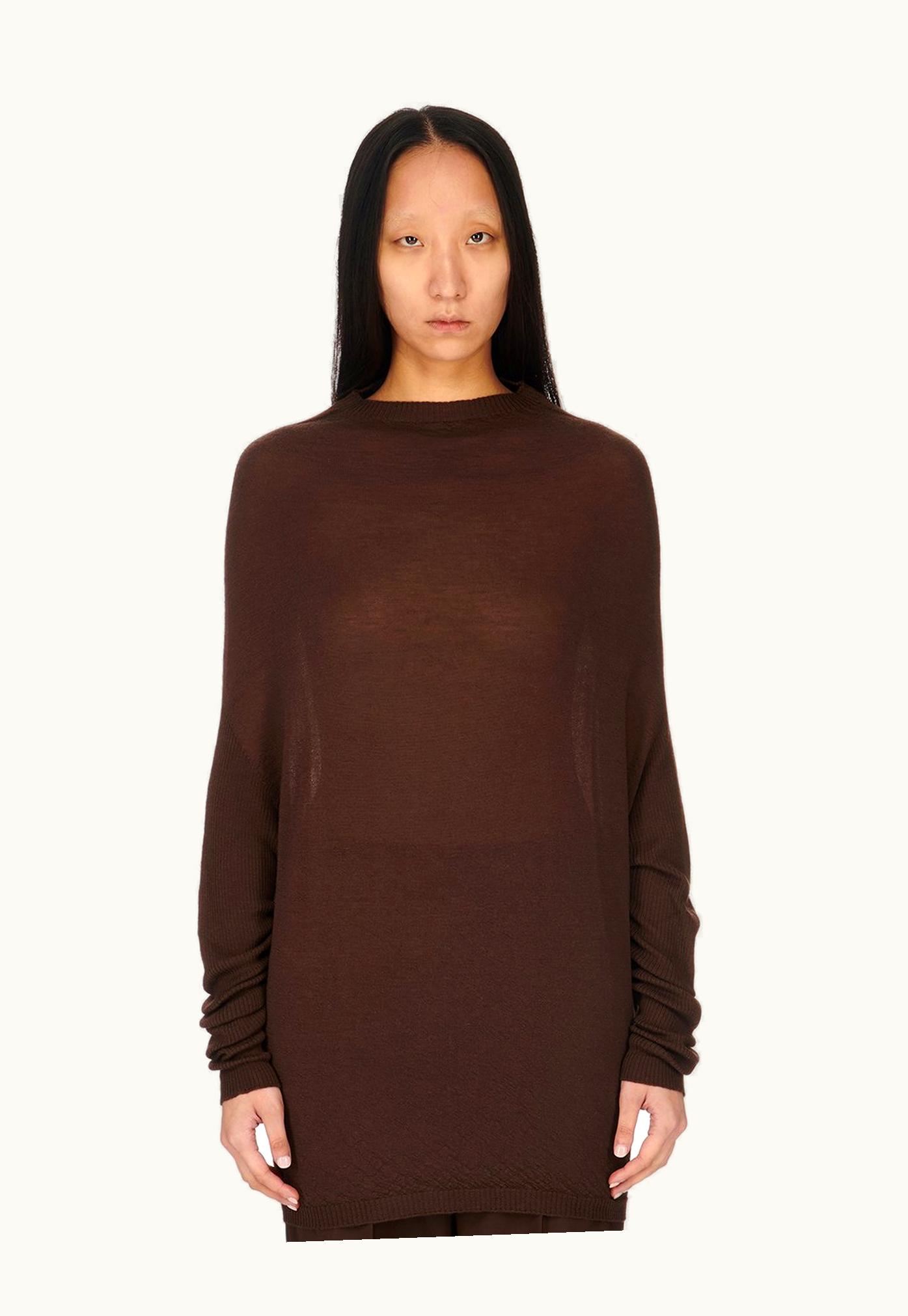 Rick Owens Rick Owens FW23 Luxor Crater Cashmere Knit in Brown