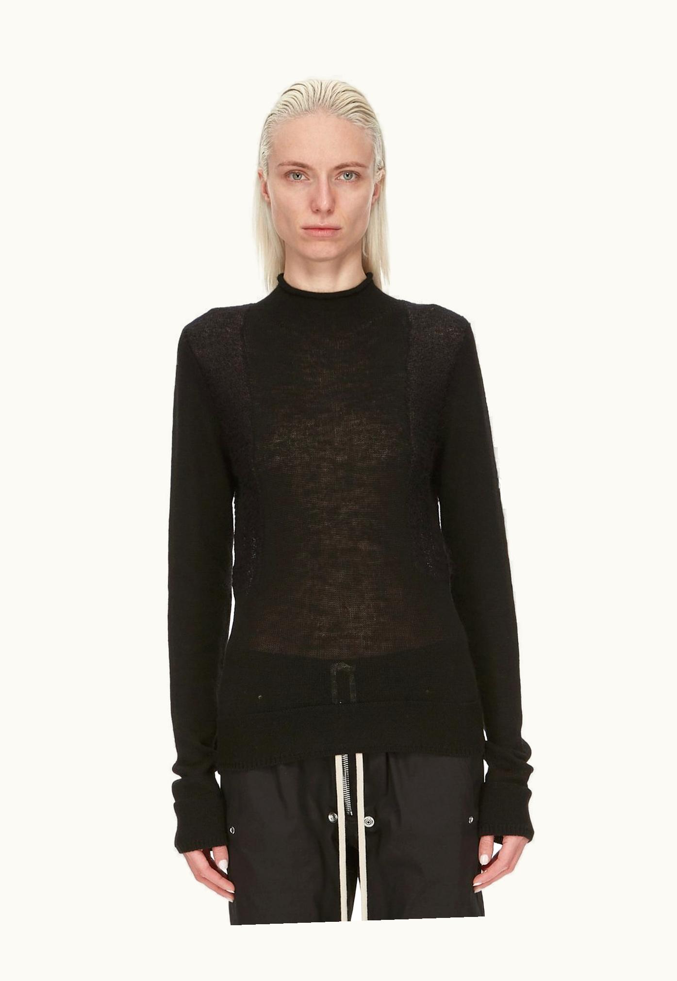 Rick Owens Rick Owens FW23 Luxor Sweater In Black Harness Knit