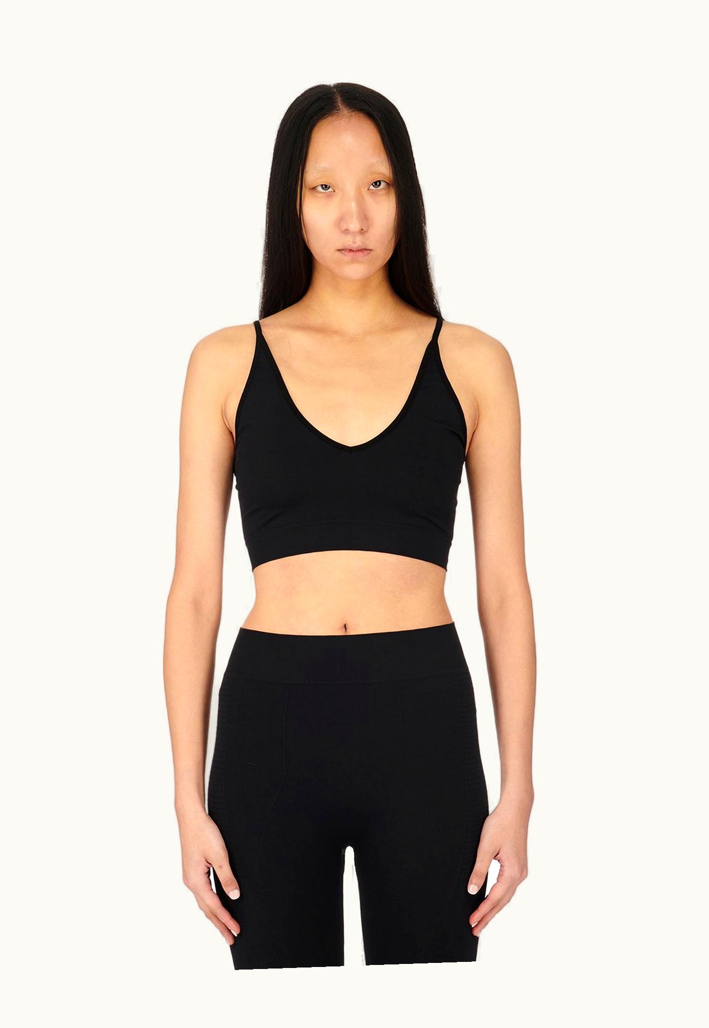 Rick Owens Rick Owens FW23 Luxor V Bra In Black Active Knit