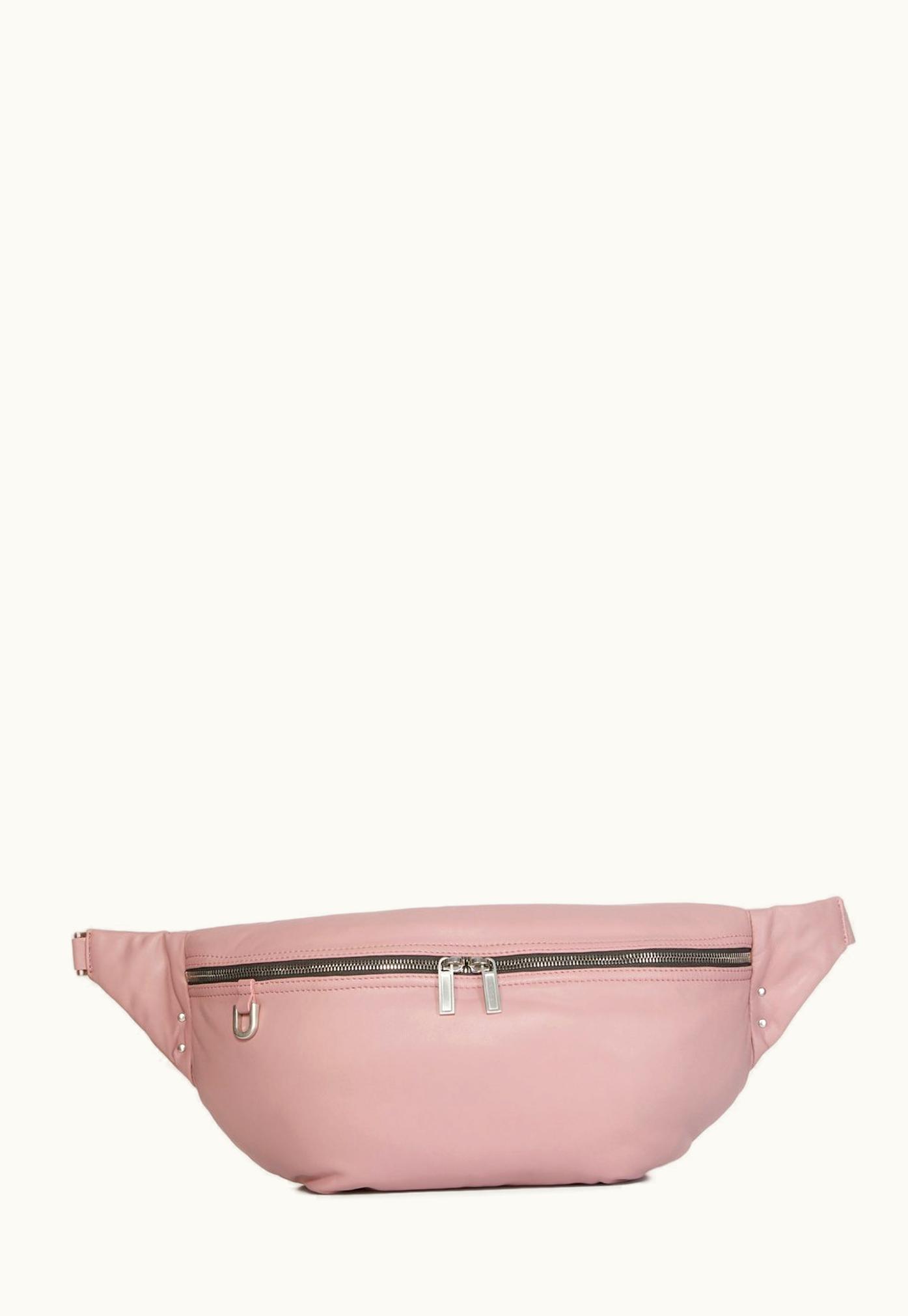 Rick Owens Rick Owens SS24 Lido Bumbag In Dusty Pink Peached Lamb Skin