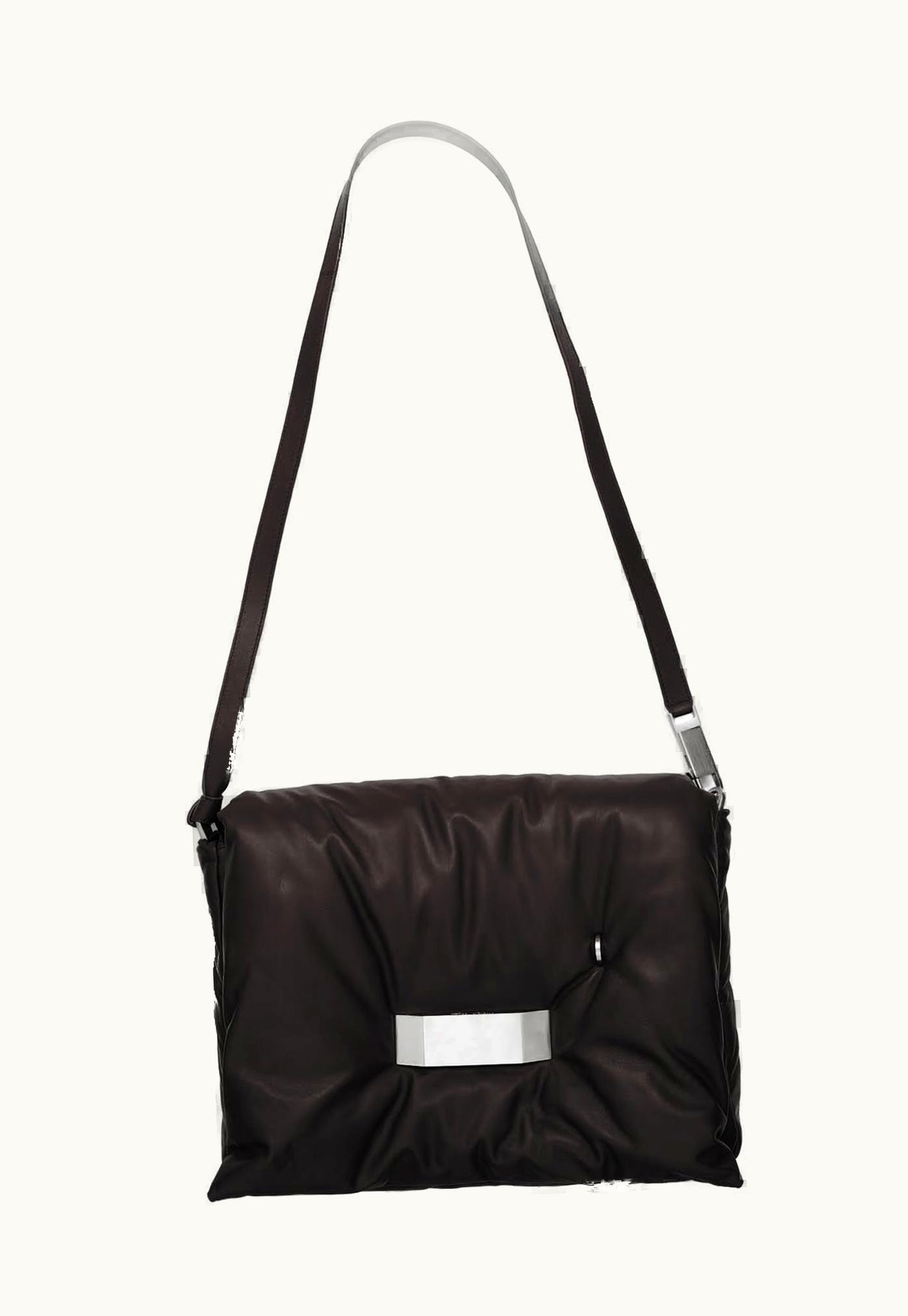 Rick Owens Rick Owens SS24 Lido Work Pillow Griffin In Black Peached Lamb Skin