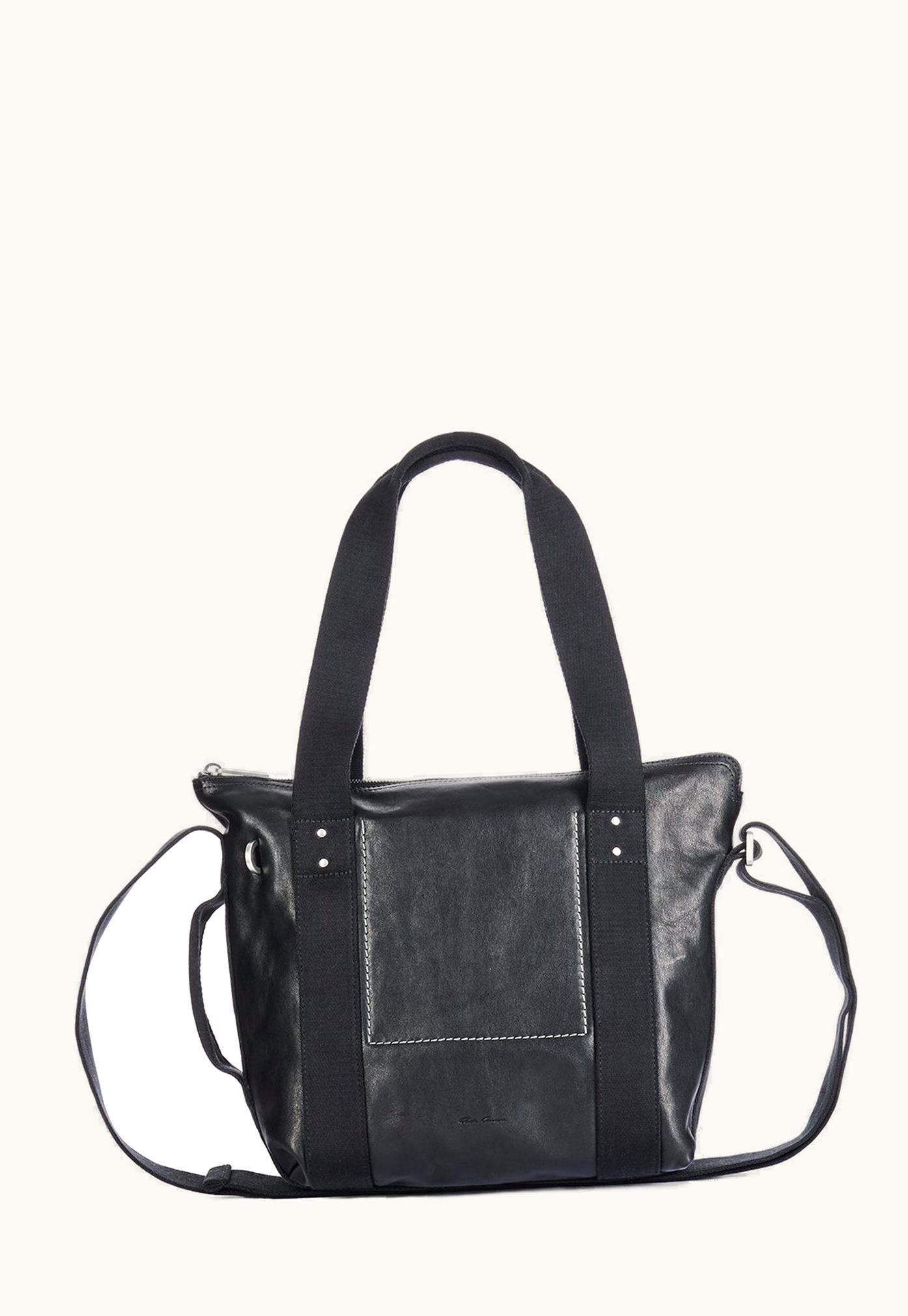 Rick Owens Rick Owens SS24 Lido Mini Trolley In Black Washed Calf