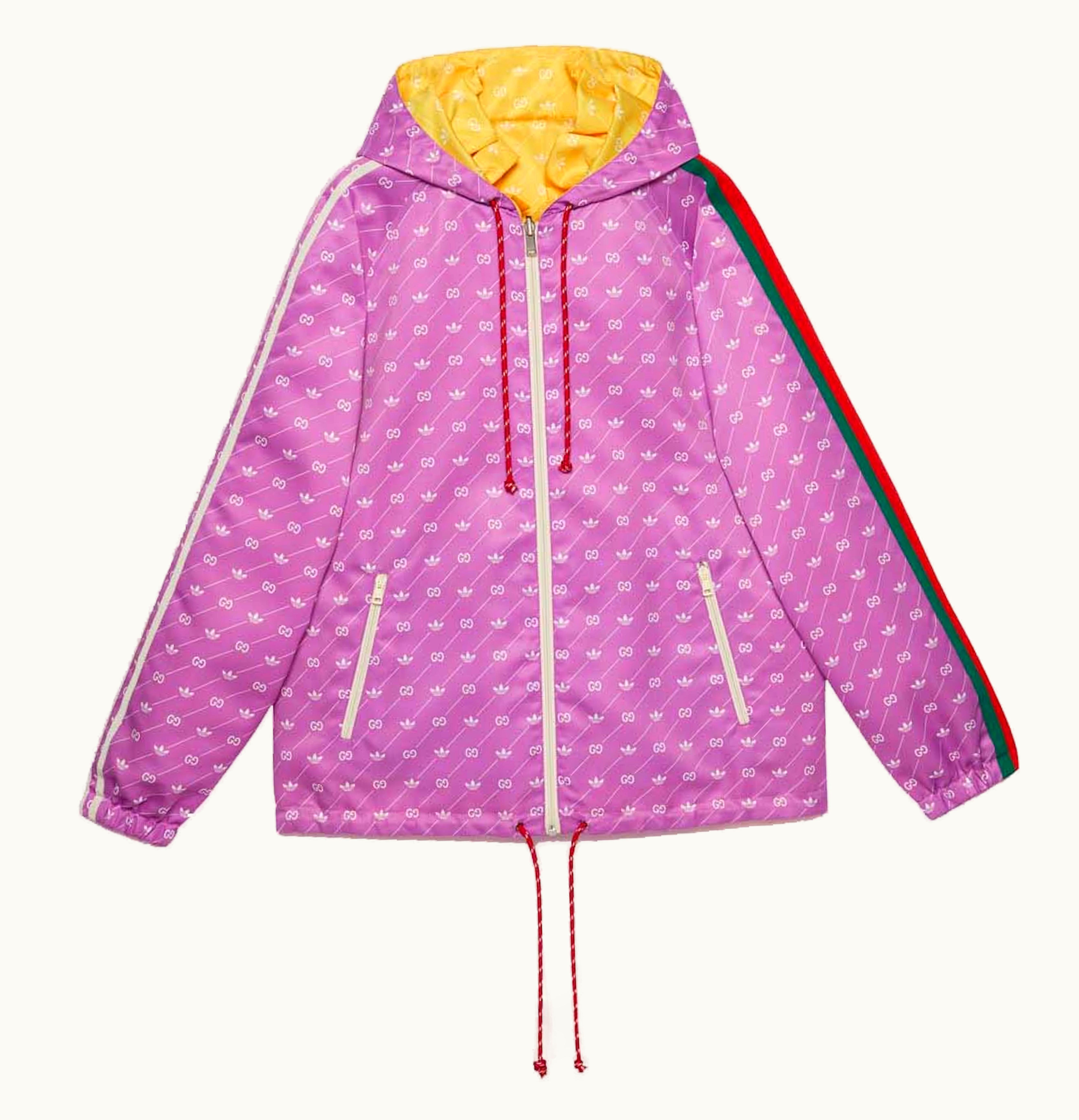 Gucci Gucci x adidas Reversible Jacket Yellow Purple
