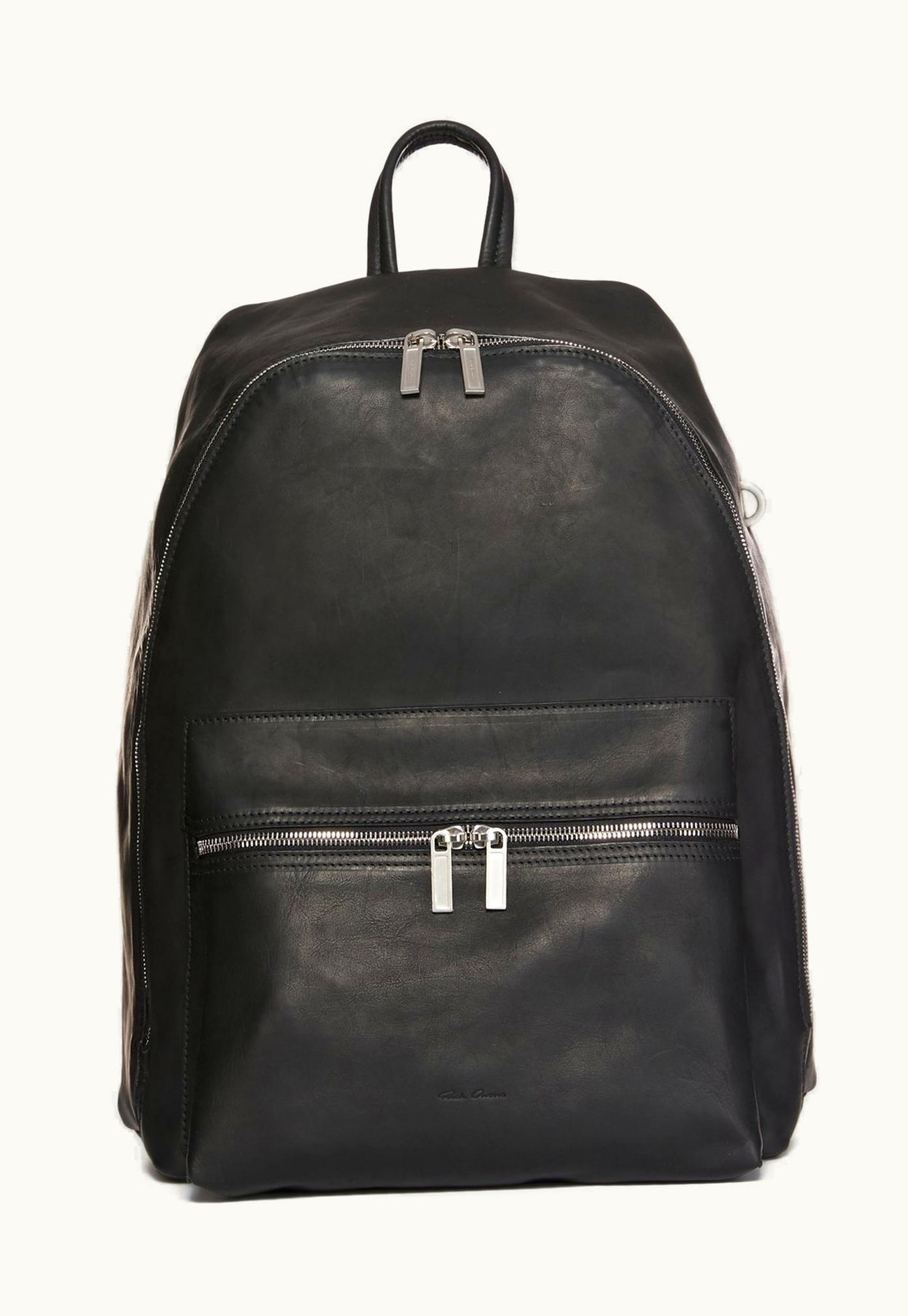 Rick Owens Rick Owens SS24 Lido Backpack In Black Oily Calf