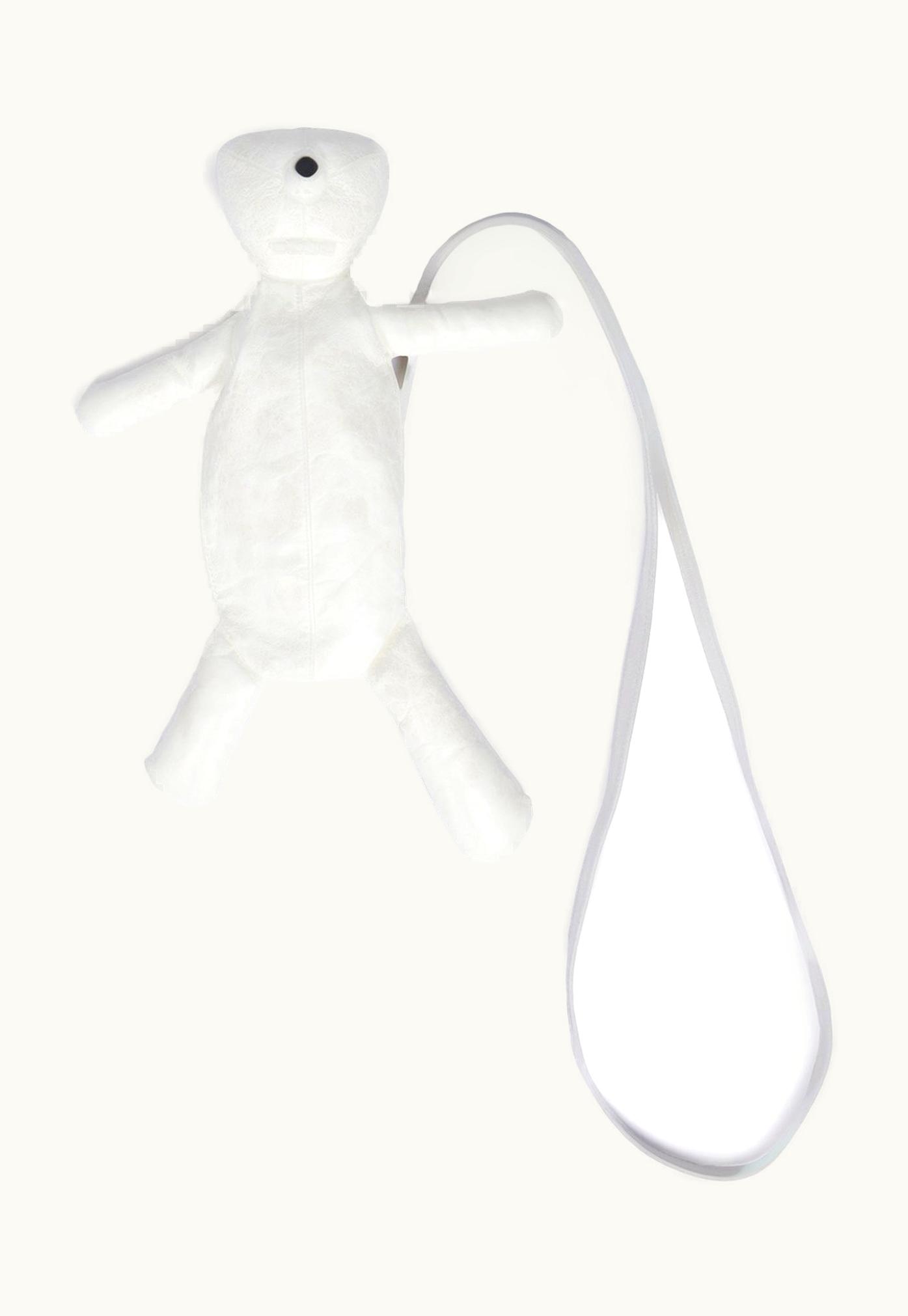 Rick Owens Rick Owens Hun Cyclop In Chalk White Lamb Leather