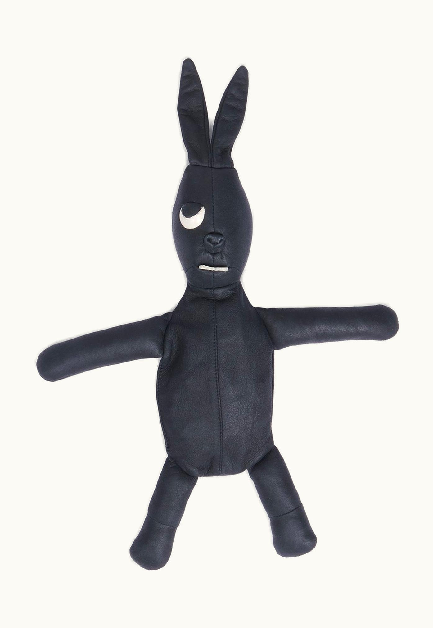 Rick Owens Rick Owens Hun Bunny In Black Lamb Leather