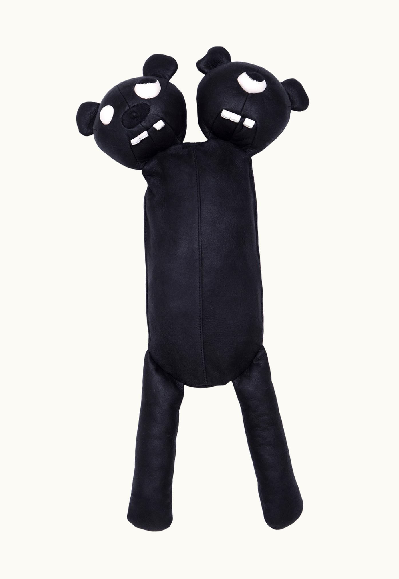 Rick Owens Rick Owens Hun Siamese Bear In Black Leather