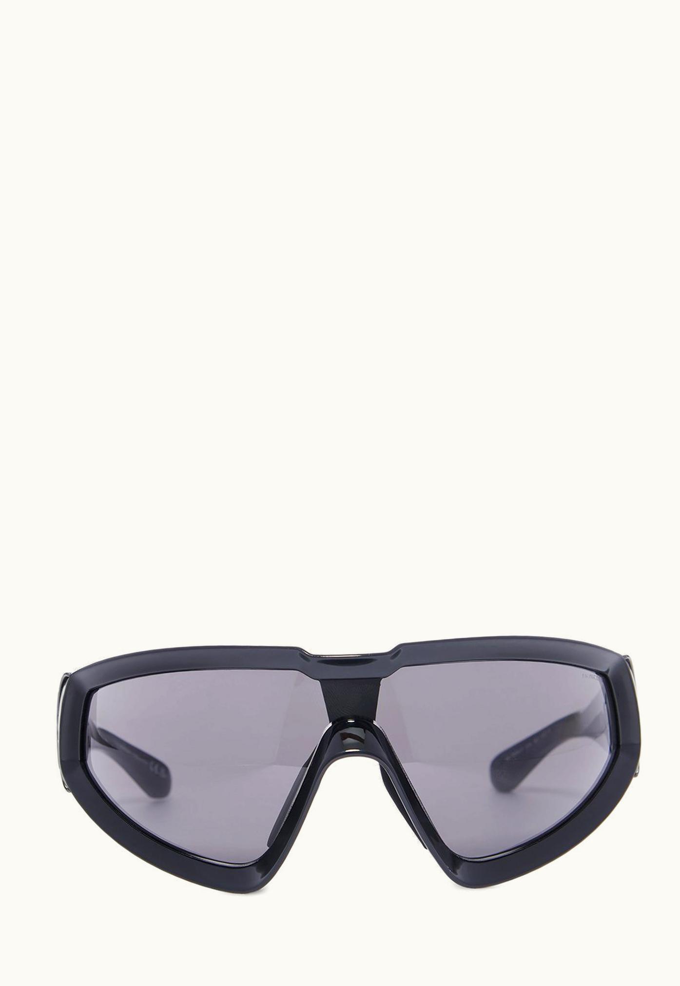 Rick Owens Moncler + Rick Owens FW23 Sunglasses Wrapid In Black Nylon
