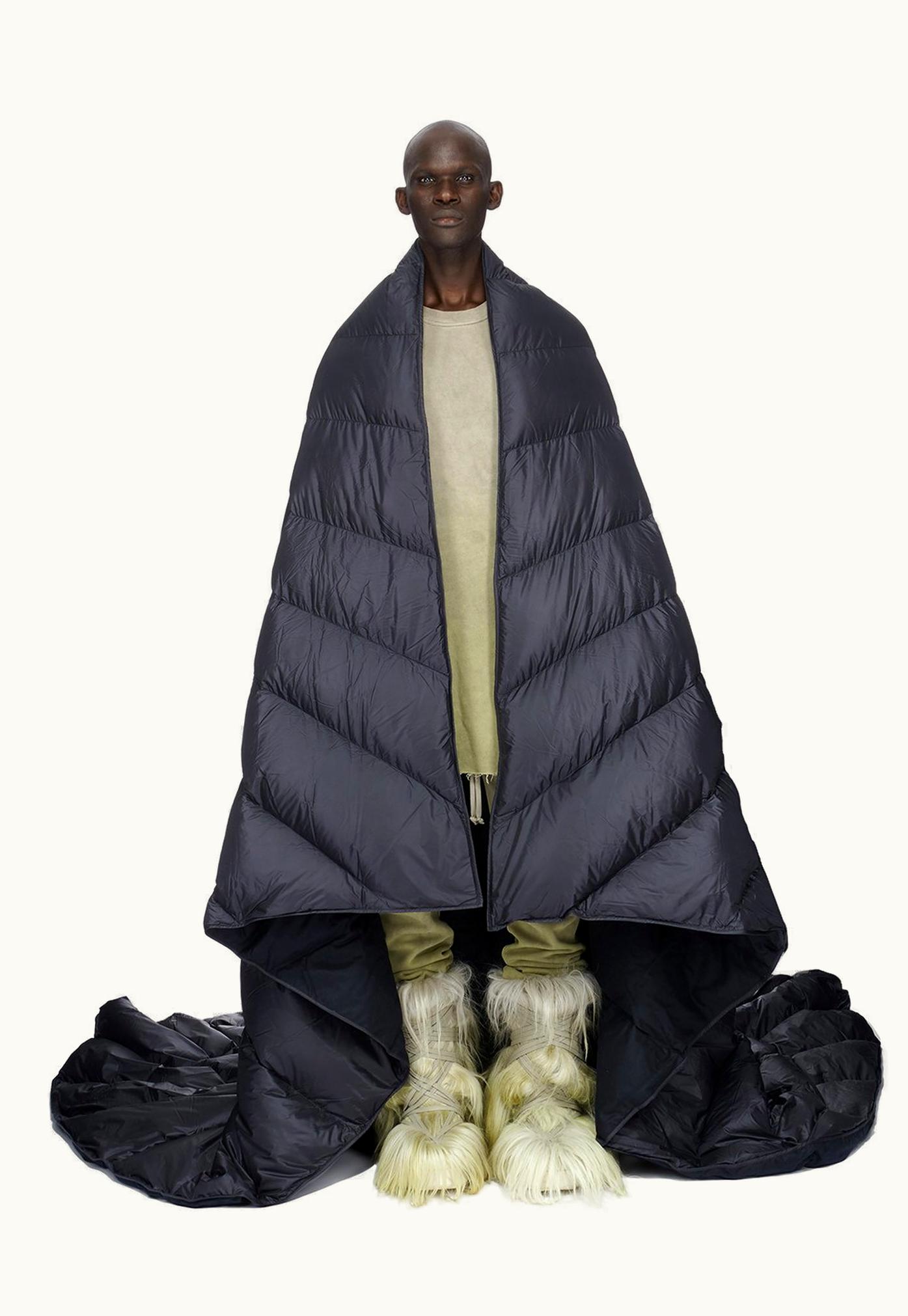 Rick Owens Moncler + Rick Owens FW23 Radiance Quilt In Black Lightweight Duvet