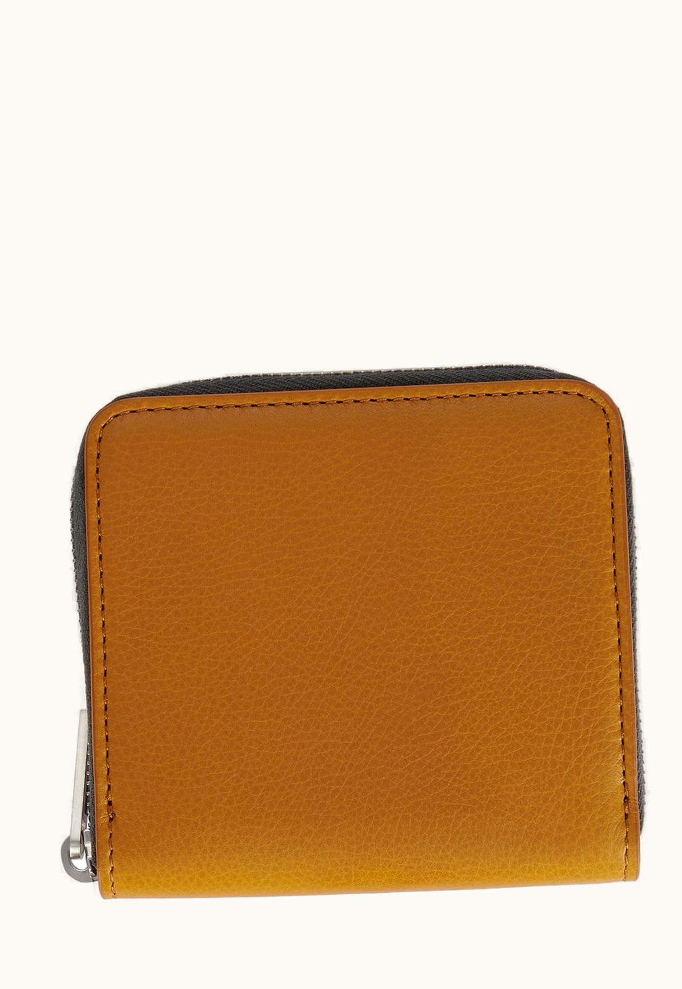 Rick Owens Rick Owens SS24 Lido Zipped Wallet In Clay Soft Grain Cow Leather