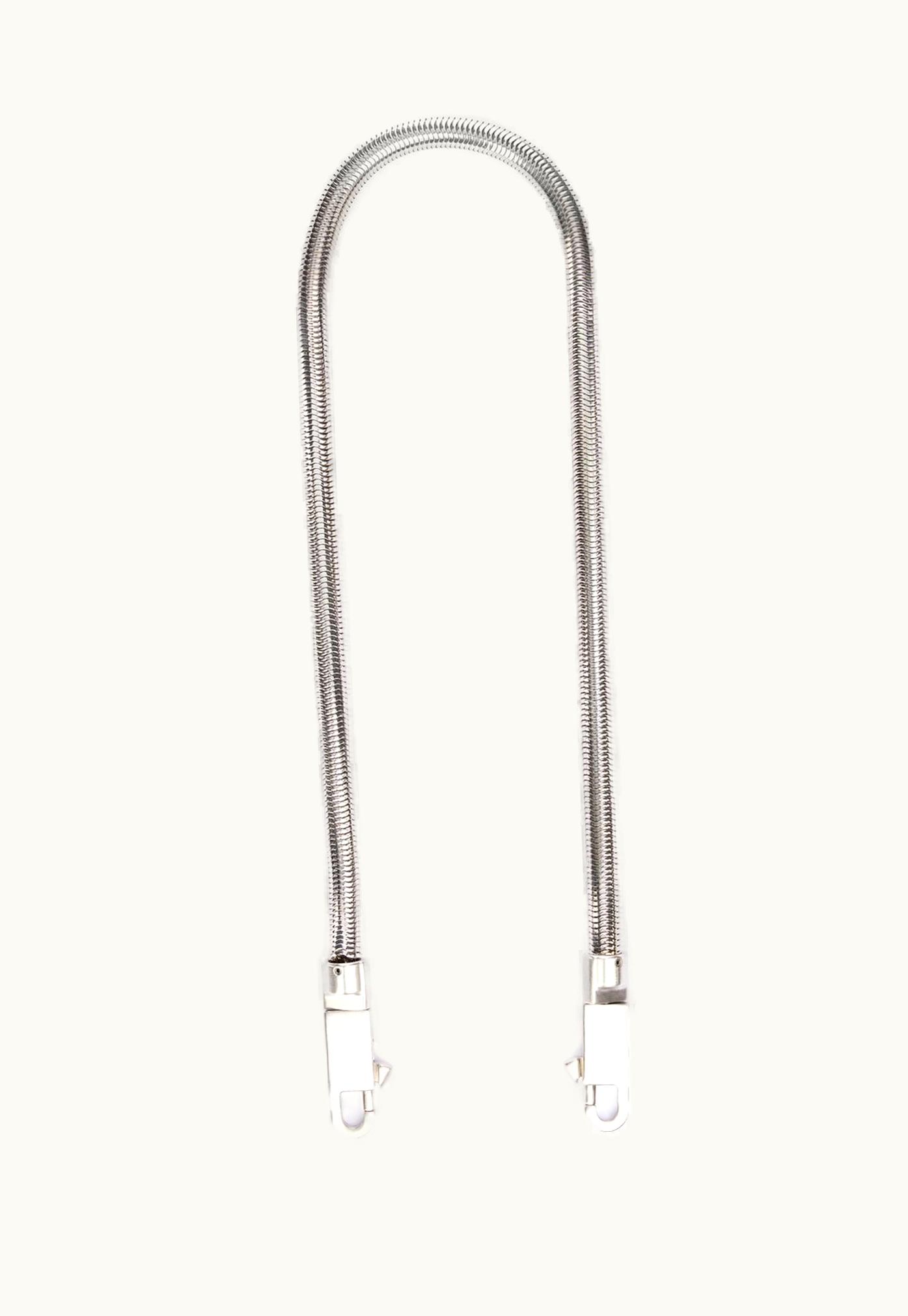 Rick Owens Rick Owens SS24 Lido Snake Chain In Palladium Tone Brass