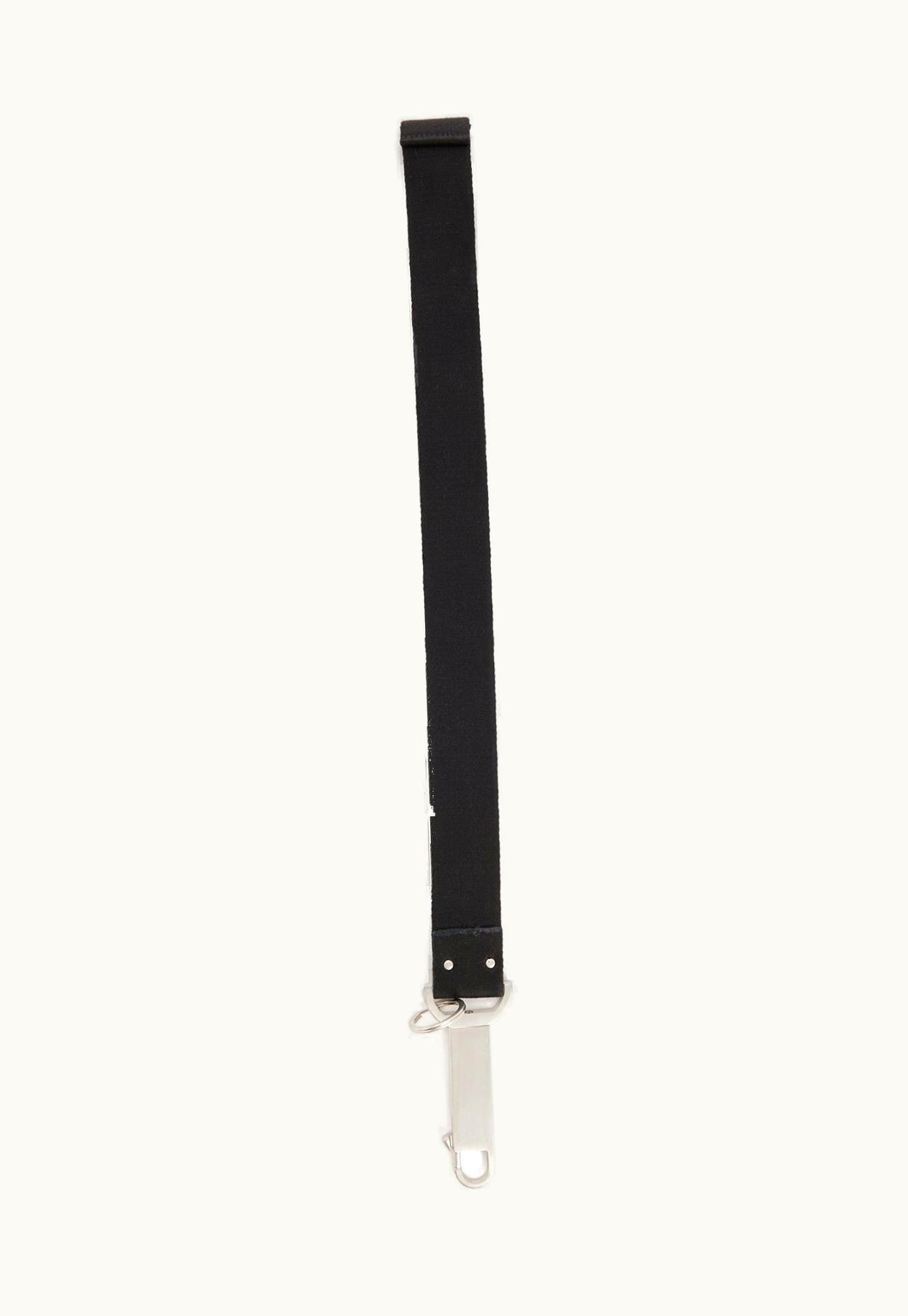 Rick Owens Rick Owens FW23 Luxor RICK's Keychain In Black Cotton Webbing