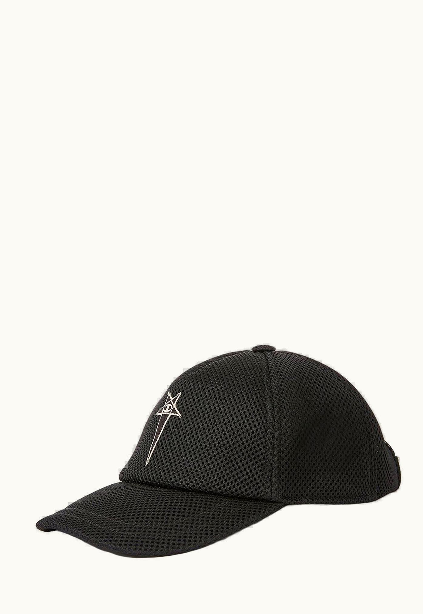 Rick Owens Champion X Rick Owens Baseball Cap In Black Recycled 3D Mesh