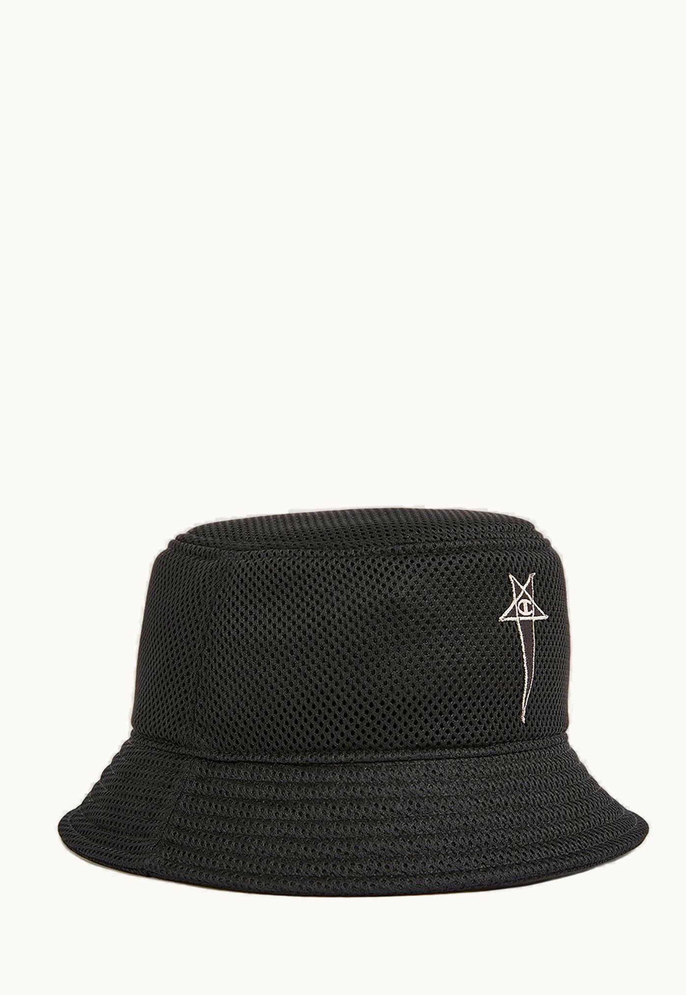 Rick Owens Champion X Rick Owens Recycled 3D Mesh Gilligan Hat Black