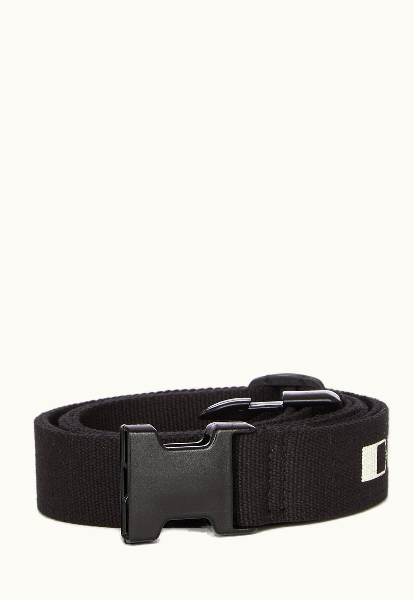 Rick Owens Rick Owens DRKSHDW SS24 Lido Belt In Black / Milk Cotton Webbing