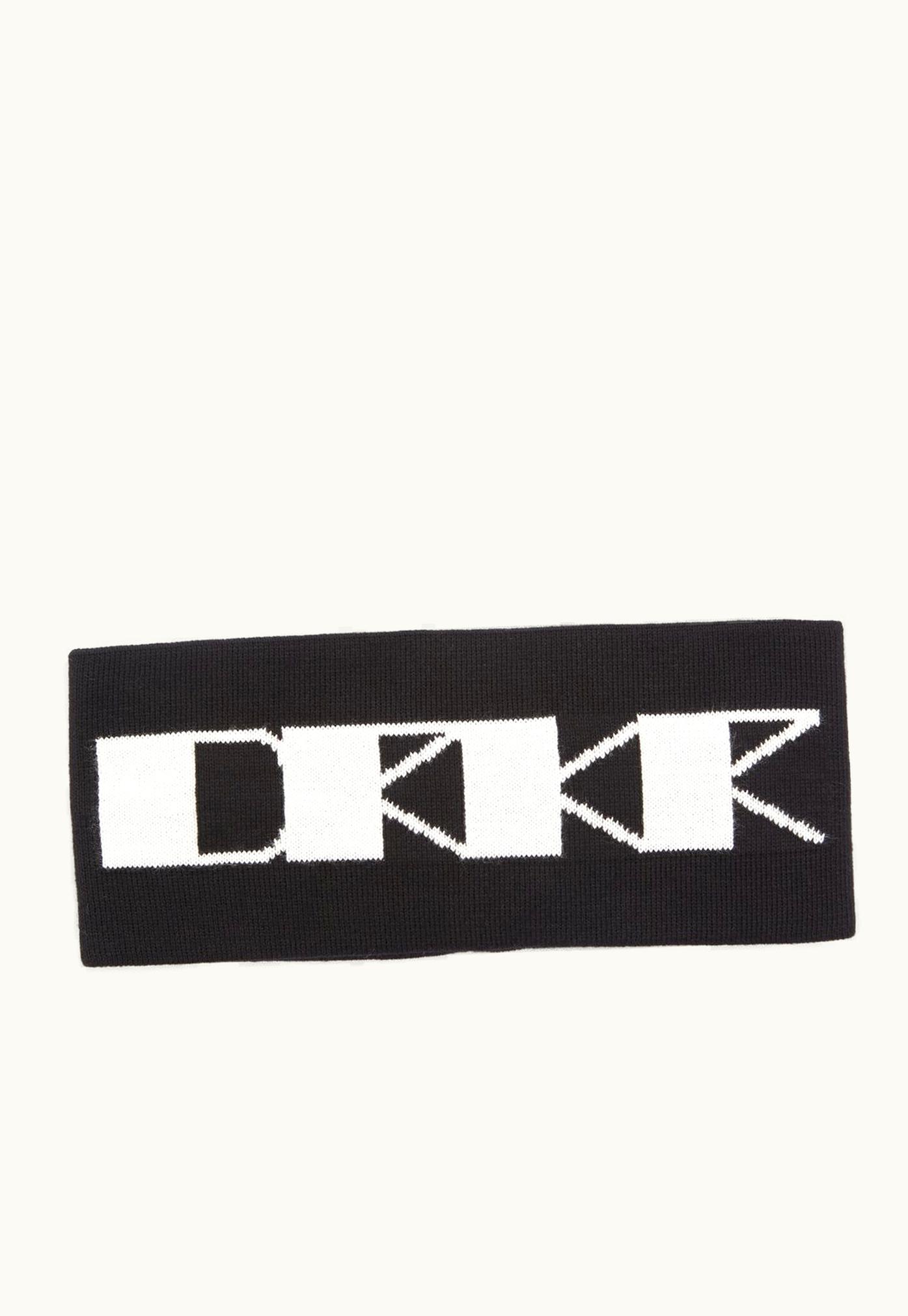 Rick Owens Rick Owens DRKSHDW SS24 Lido Drkr Headband In Black / Milk Cotton Knit