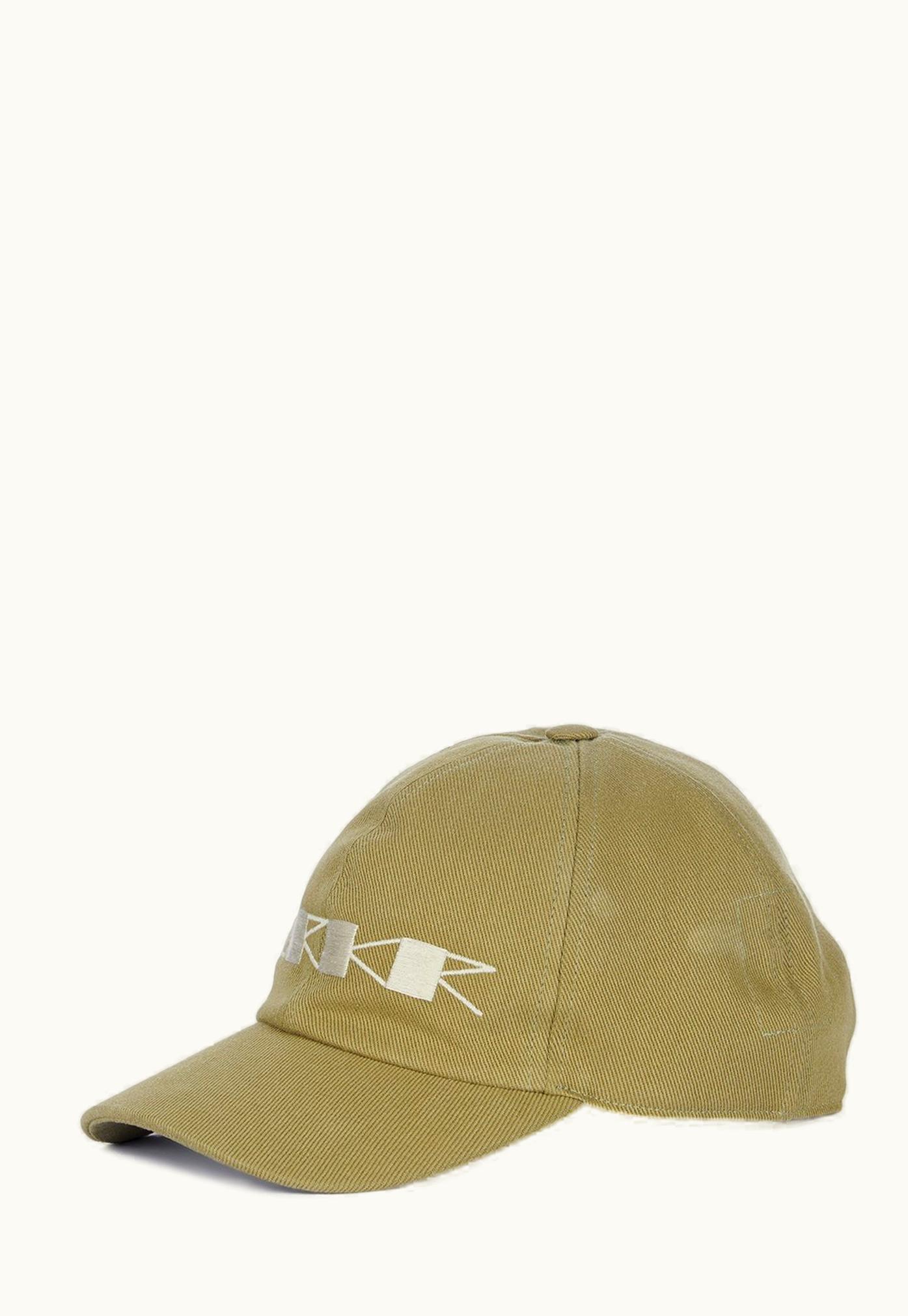 Rick Owens Rick Owens FW23 Luxor Baseball Cap In Pale Green And Pearl 13oz Overdyed Denim