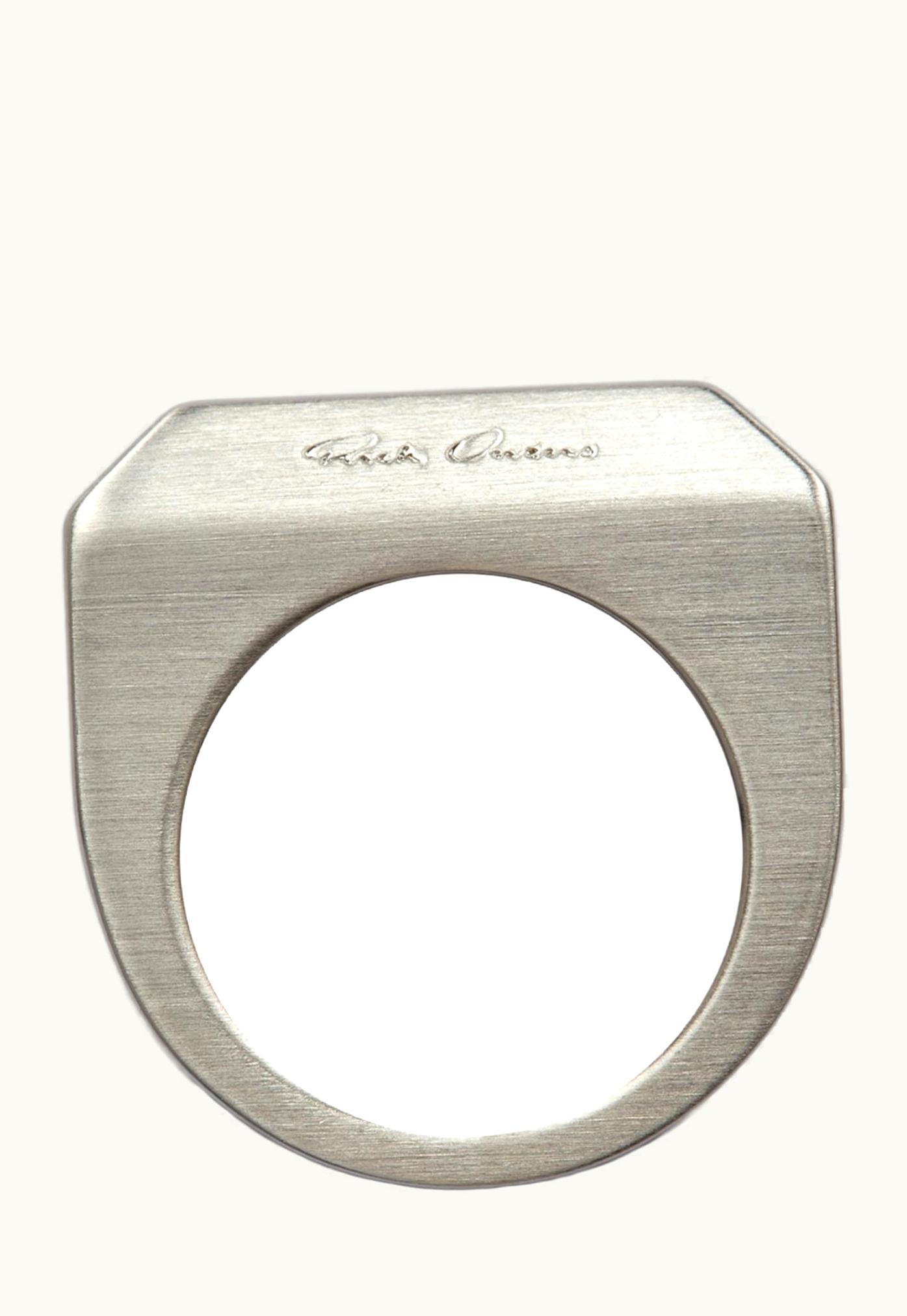 Rick Owens Rick Owens SS24 Lido Beveled Ring In Brass - Palladio