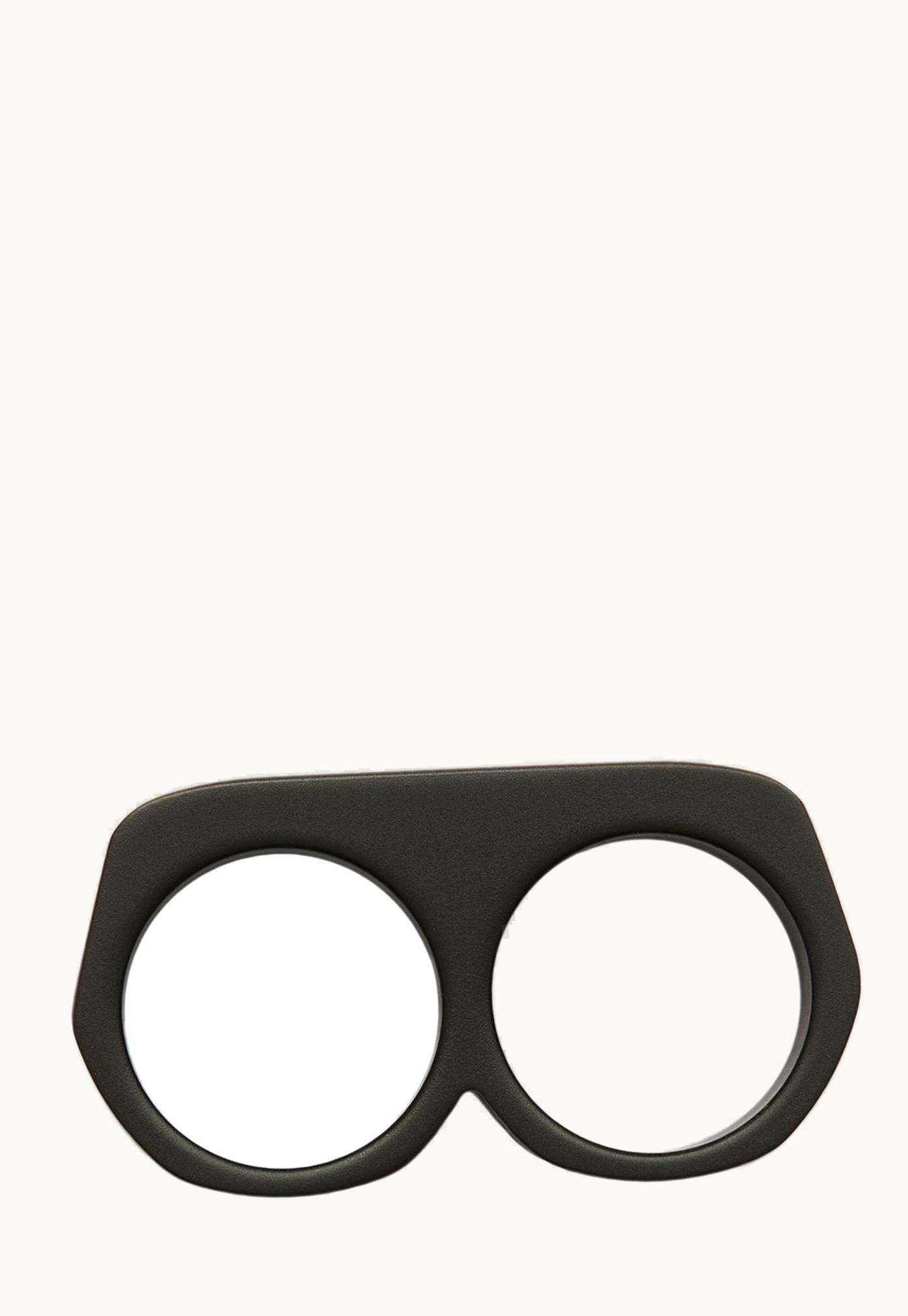 Rick Owens Rick Owens SS24 Lido Double Grill Ring in Brass and Matte Black