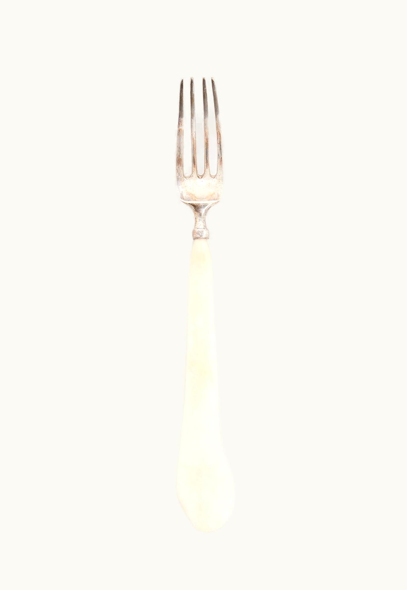 Rick Owens Rick Owens Fork * Material: Sterling Top - Bone Handle. * Dimension: L 23 - W 2, 5 - H 2 CM. * Weight: 85 G