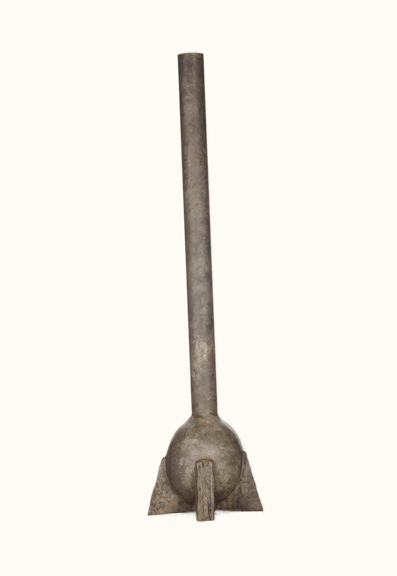 Rick Owens Rick Owens Swan Neck Vase In Nitrate Bronze