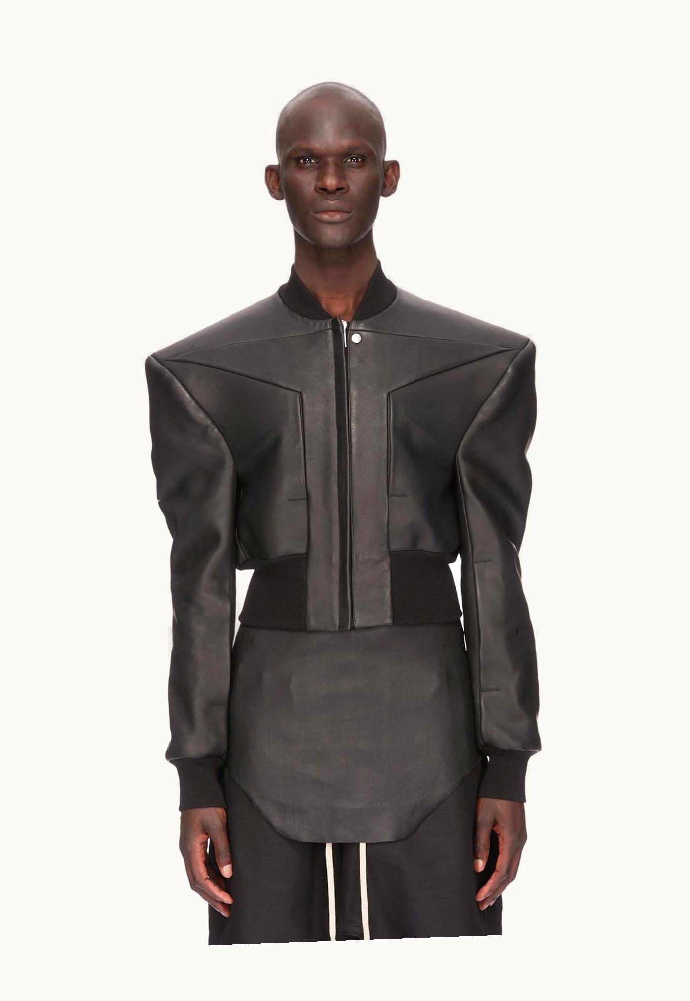 Rick Owens Rick Owens SS24 Lido Edfu Flight In Black Oily Calf