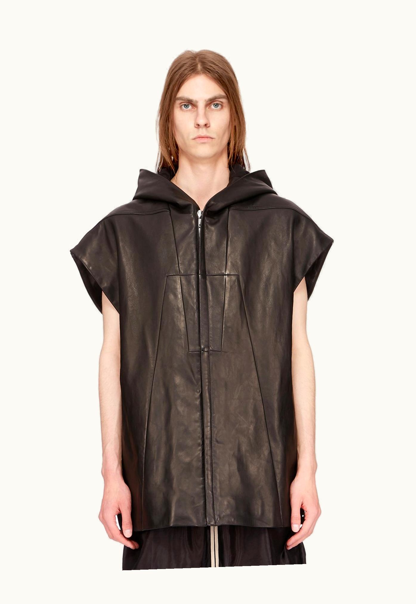 Rick Owens Rick Owens SS24 Lido Luxor Vest In Black Veg Nappa Lamb