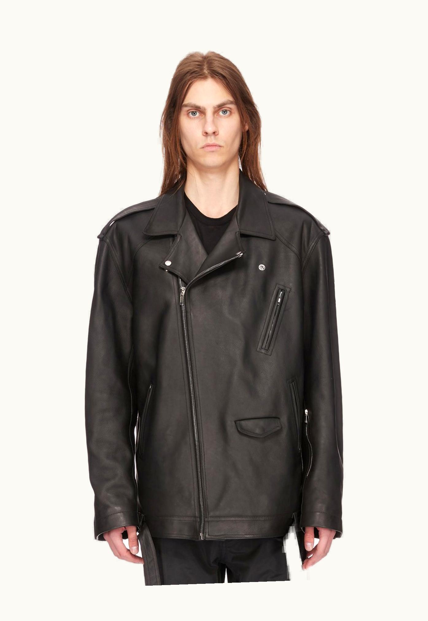 Rick Owens Rick Owens SS24 Lido Jumbo Luke Stooges In Black Oily Calf