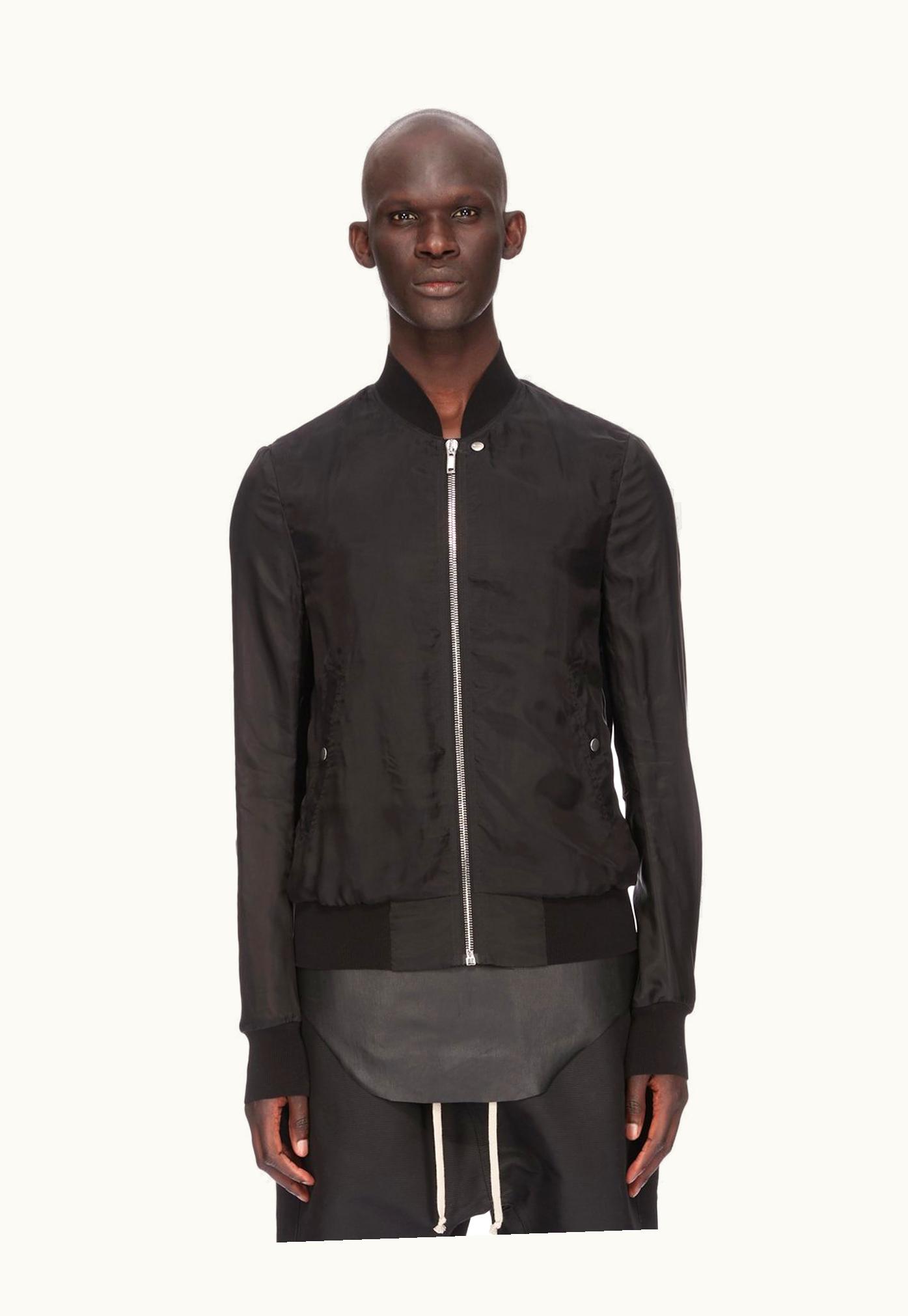 Rick Owens Rick Owens SS24 Lido Classic Flight In Black Cupro Japonette