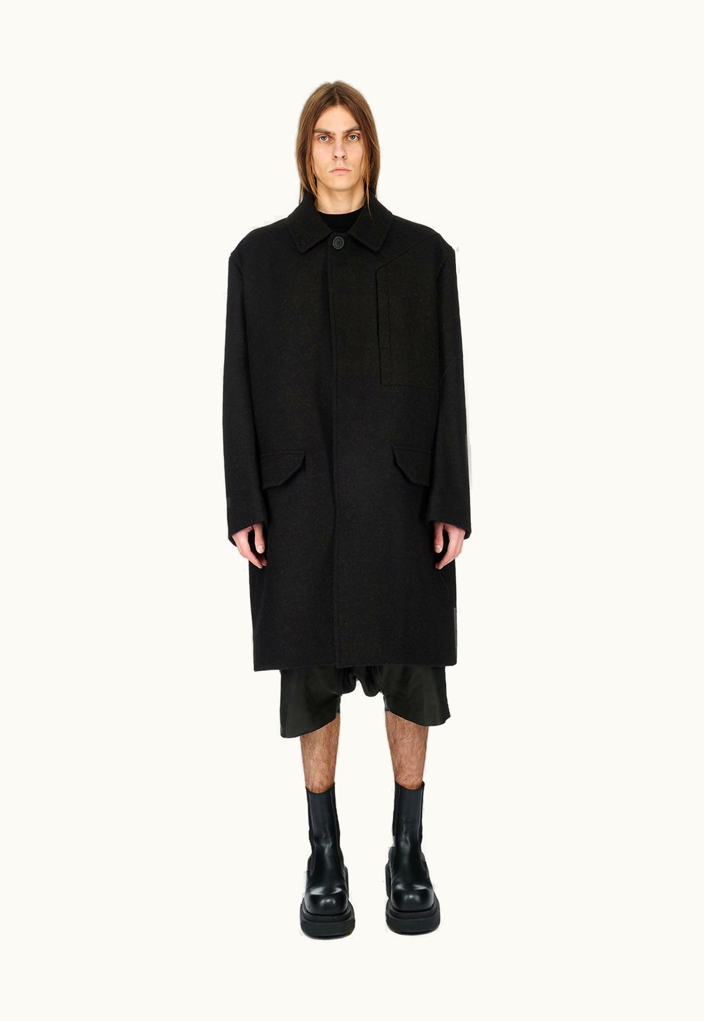 Rick Owens Rick Owens FW23 Luxor Jumbo Mac In Compact Wool Felt