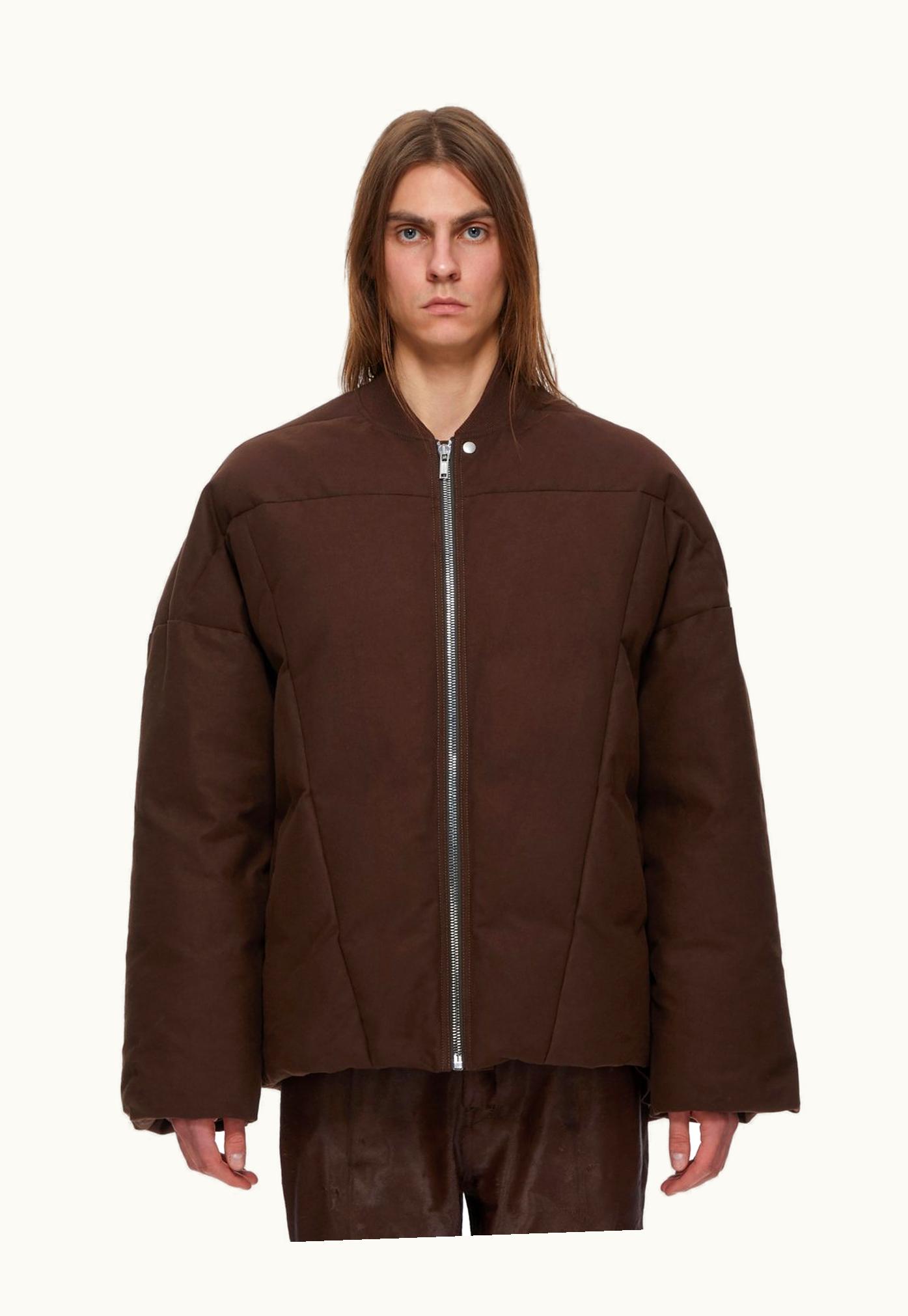 Rick Owens Rick Owens FW23 Luxor Flight Jkt In Brown Heavy Moleskin