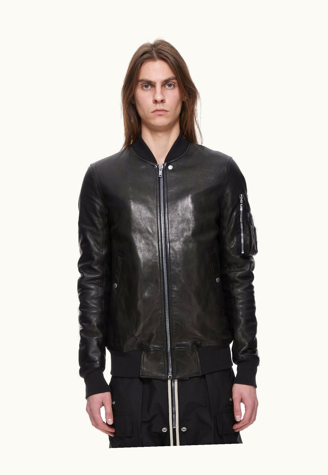 Rick Owens Rick Owens FW23 Luxor Classic Flight In Black Veg Nappa Lamb