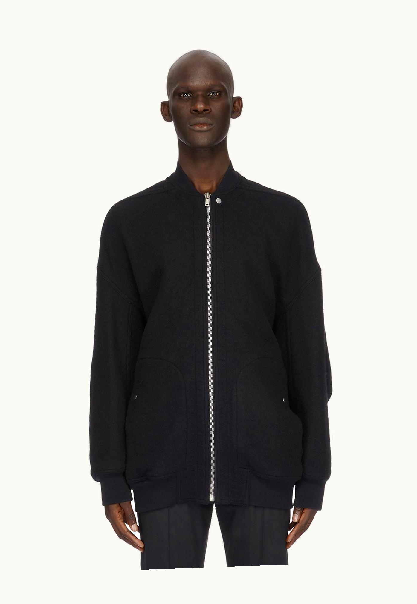 Rick Owens Rick Owens FW23 Luxor Jumbo Peter Flight In Black Boiled Wool