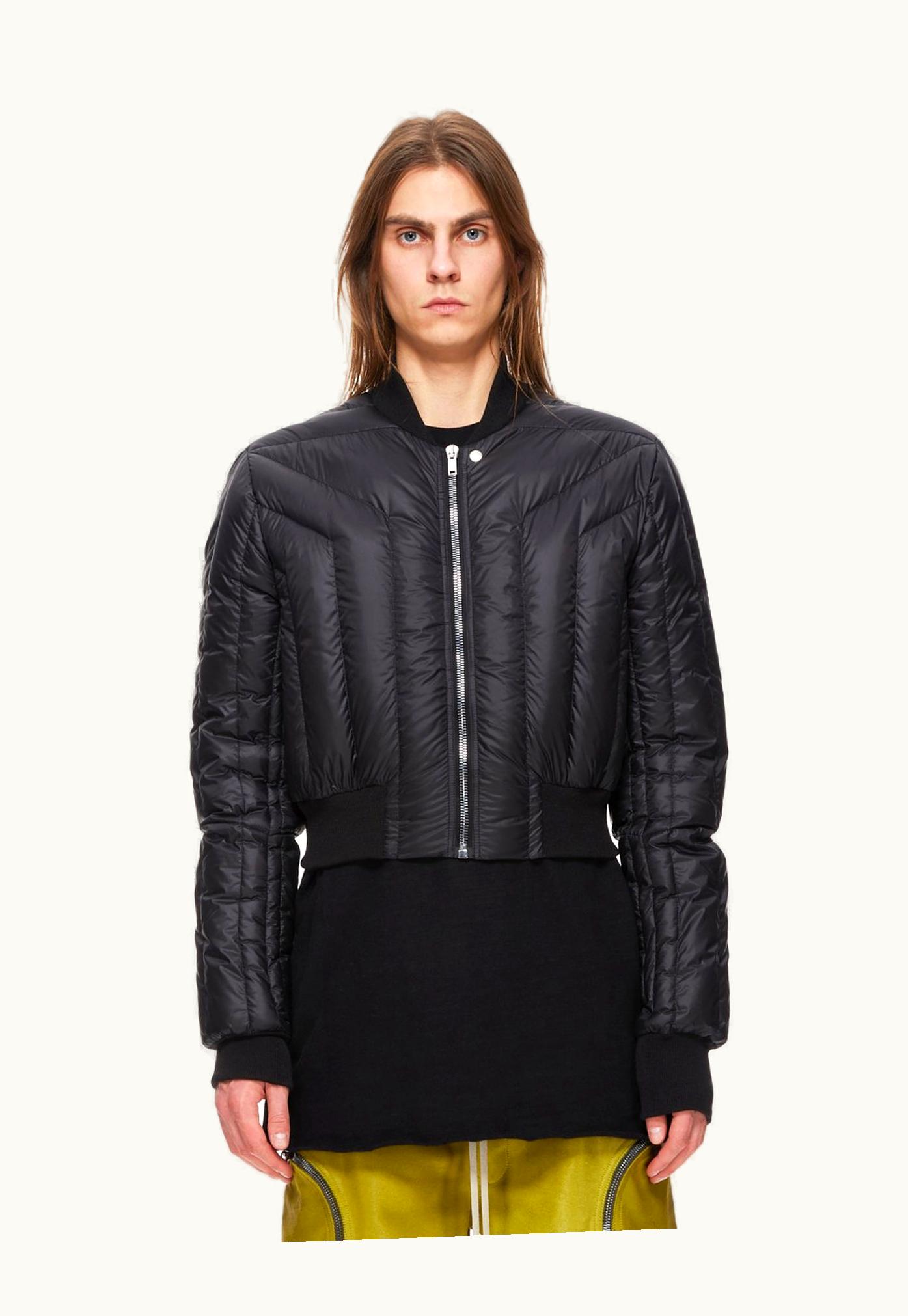 Rick Owens Rick Owens FW23 Luxor Bomber Liner In Black Recycled Nylon