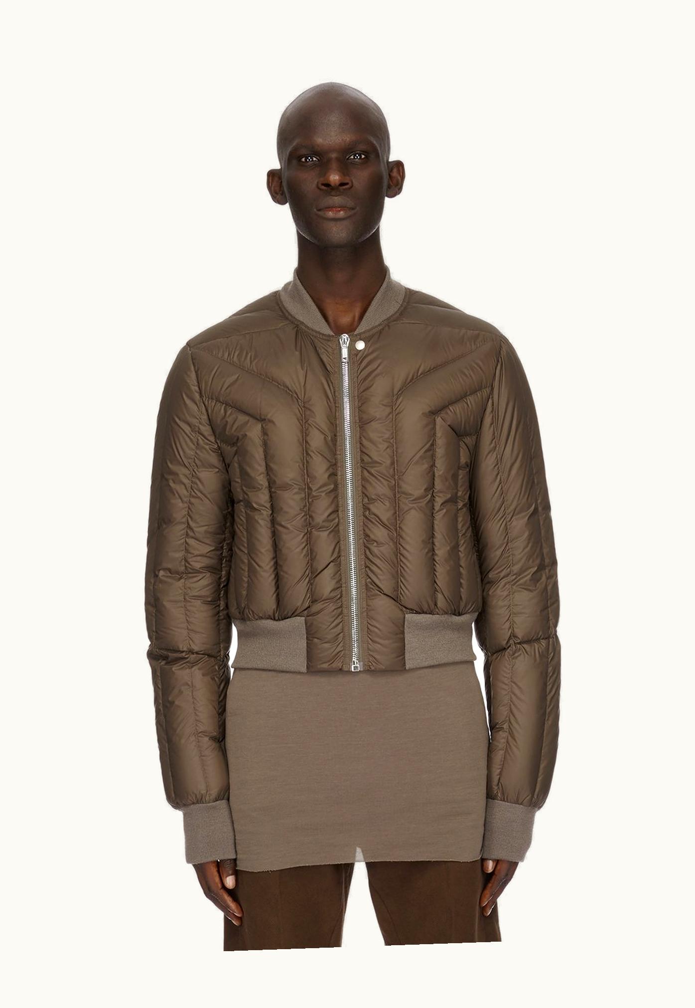 Rick Owens Rick Owens FW23 Luxor Bomber Liner In Dust Grey Recycled Nylon