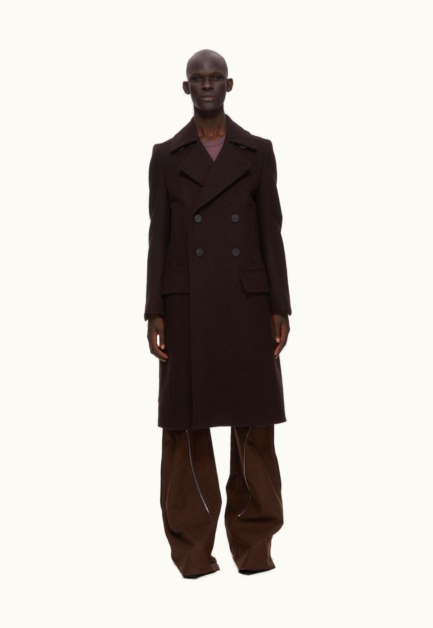 Rick Owens Rick Owens FW23 Luxor Slim Drella In Brwon Felted Wool