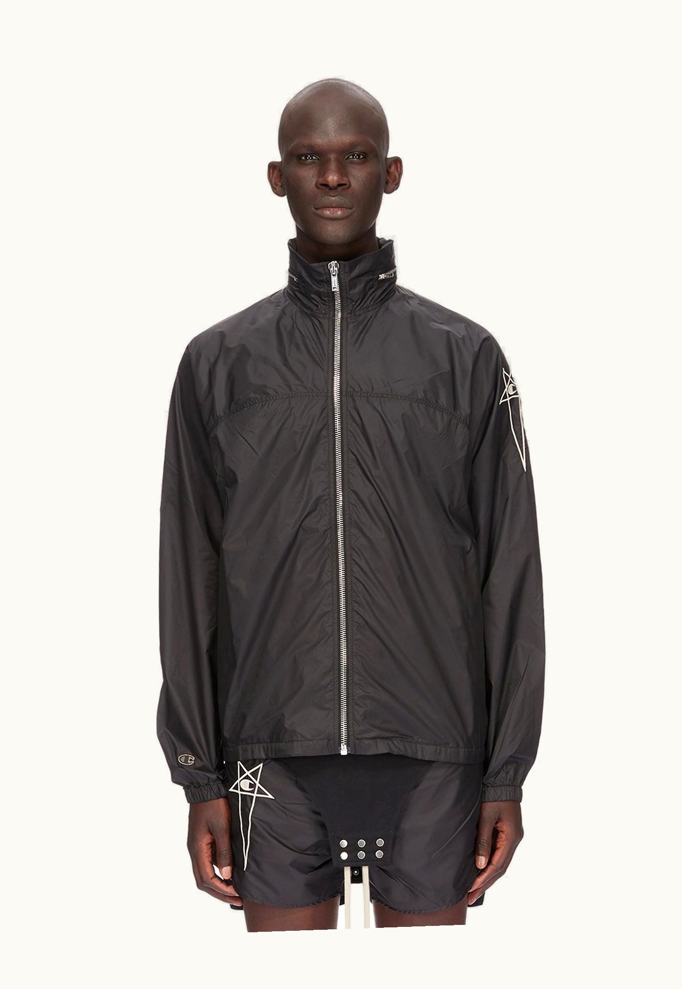 Rick Owens Champion Rick Owens Mountain Windbreaker Black Recycled Nylon