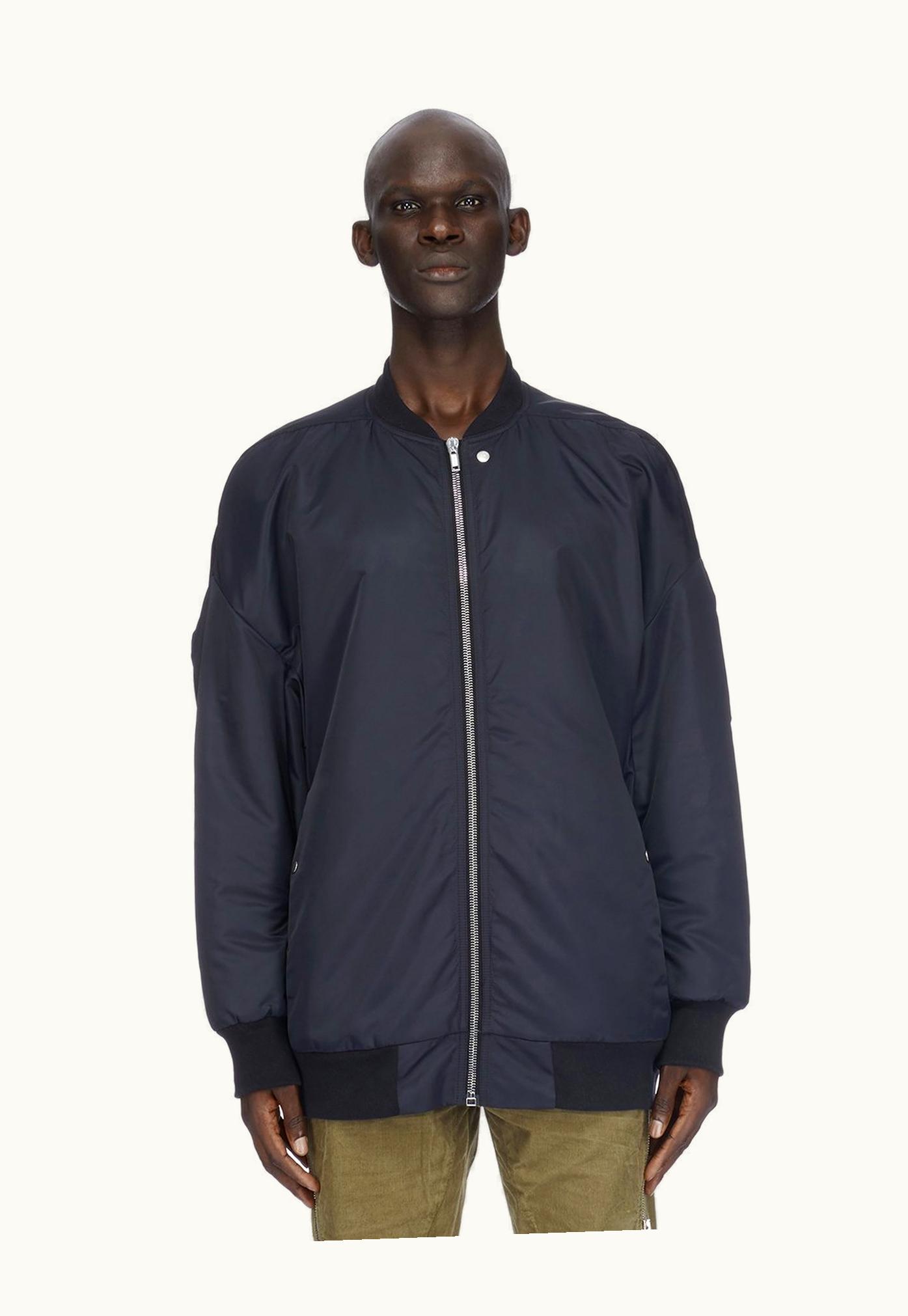 Rick Owens Rick Owens DRKSHDW FW23 Luxor Jumbo Flight In Black Recycled Bomber