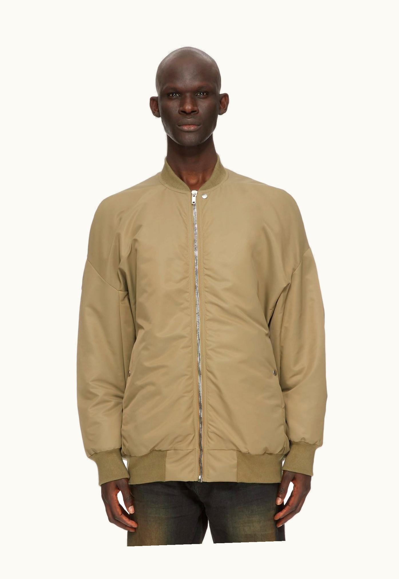 Rick Owens Rick Owens DRKSHDW FW23 Luxor Jumbo Flight In Pale Green And Mauve Recycled Bomber