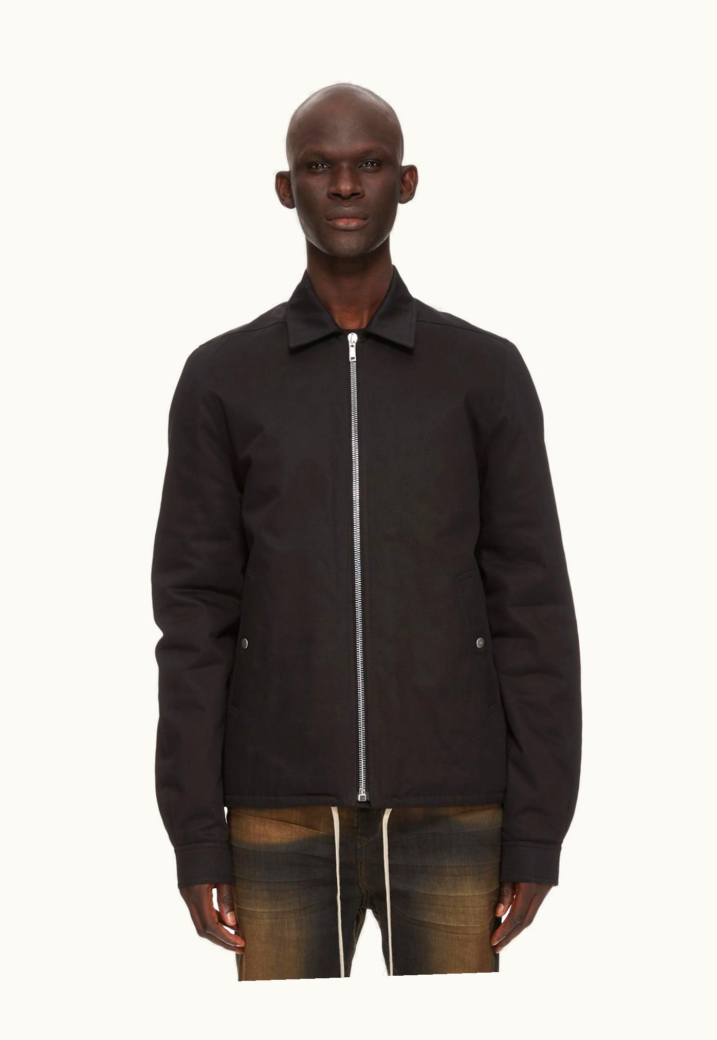 Rick Owens Rick Owens DRKSHDW FW23 Luxor Zipfront Jkt In Black Cotton Twill