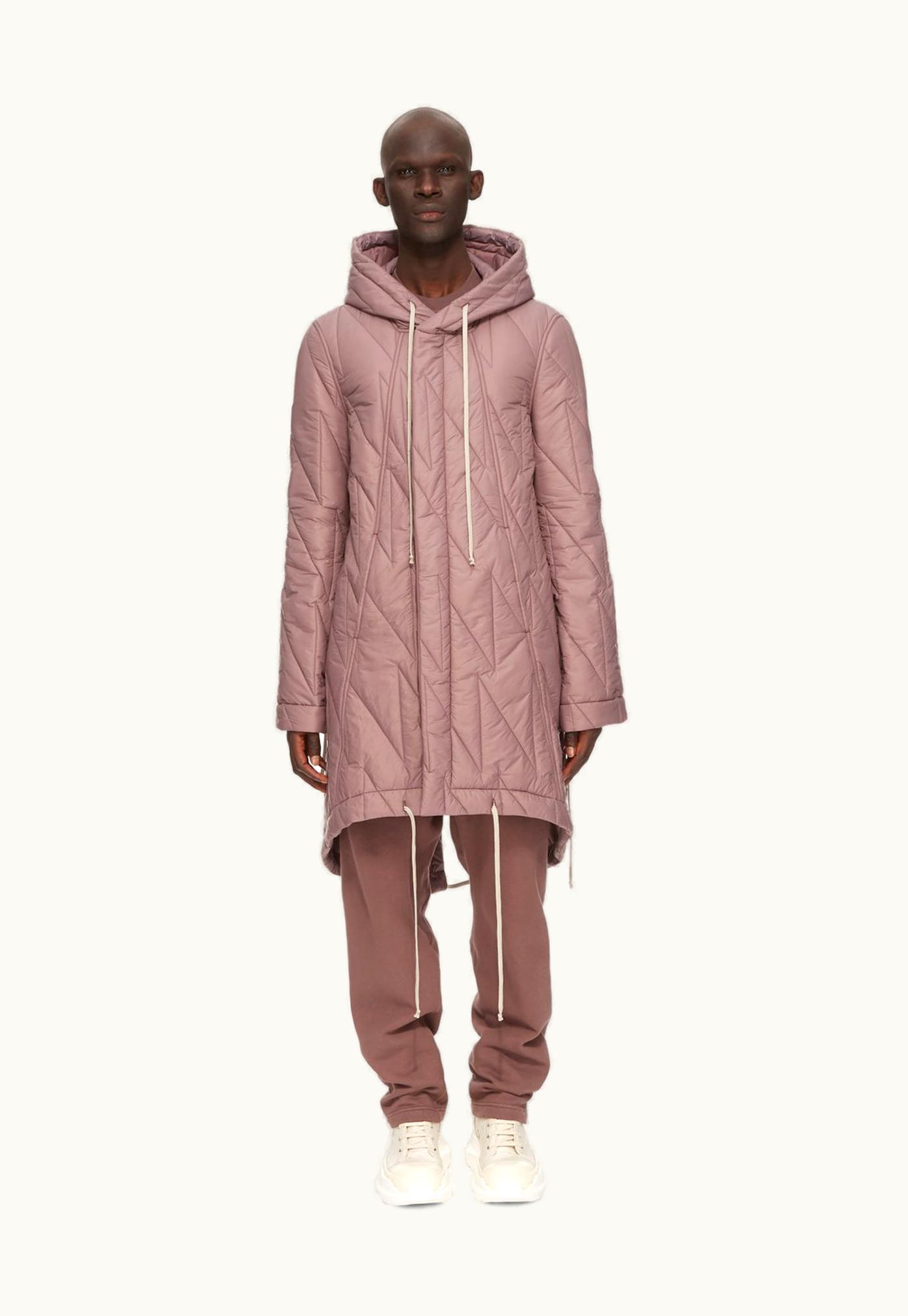 Rick Owens Rick Owens DRKSHDW FW23 Luxor Fishtail Parka In Mauve Recycled Nylon