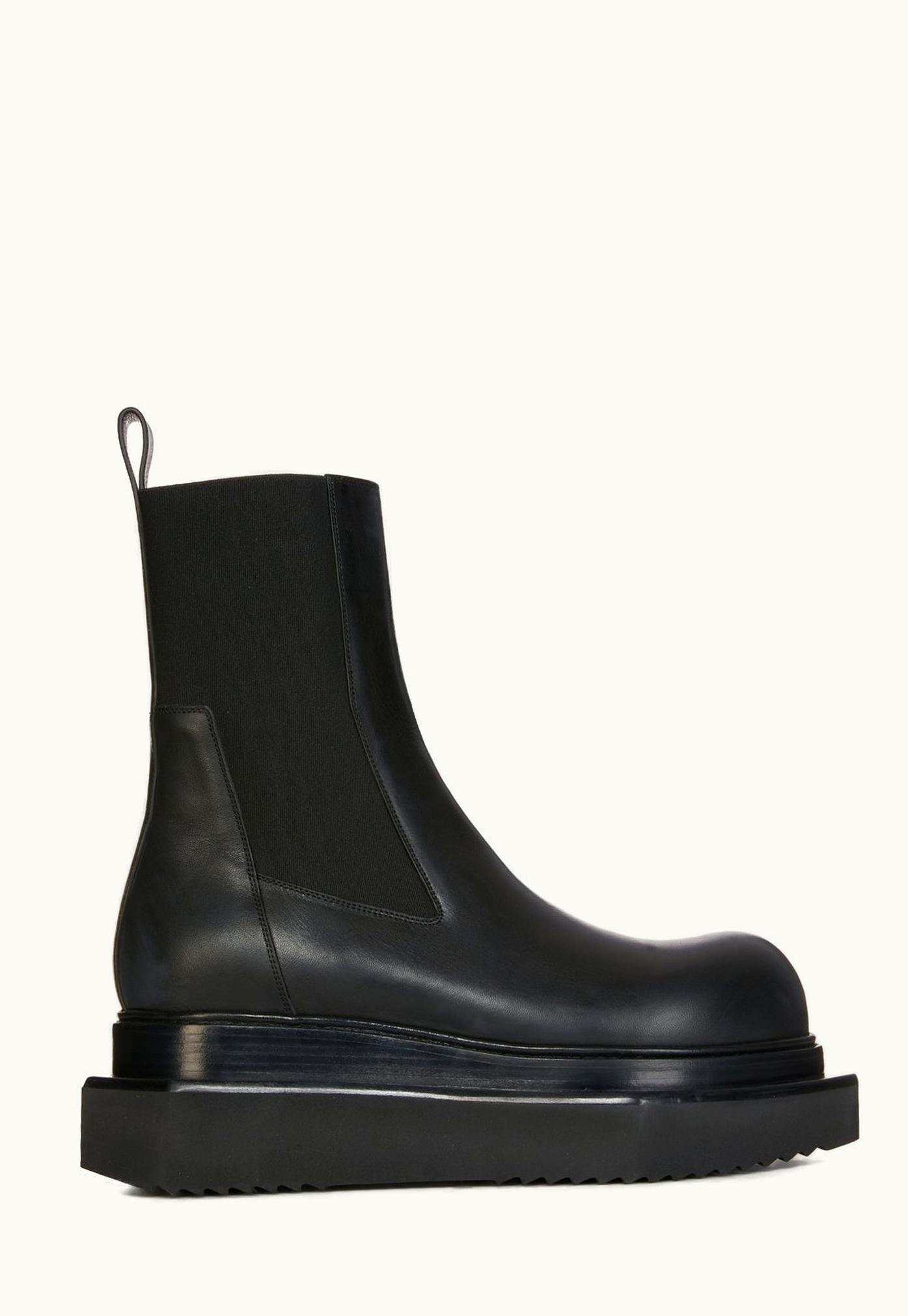 Rick Owens Rick Owens SS24 Lido Beatle Turbo Cyclops In Black Washed Calf
