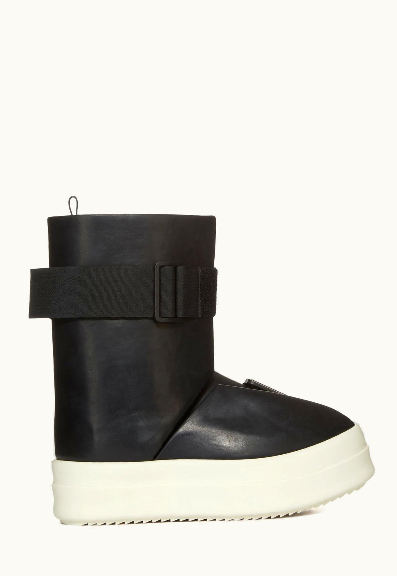 Rick Owens Rick Owens FW23 Luxor Runway Splint Sneaks In Black And Milk Full Grain Calf Leather