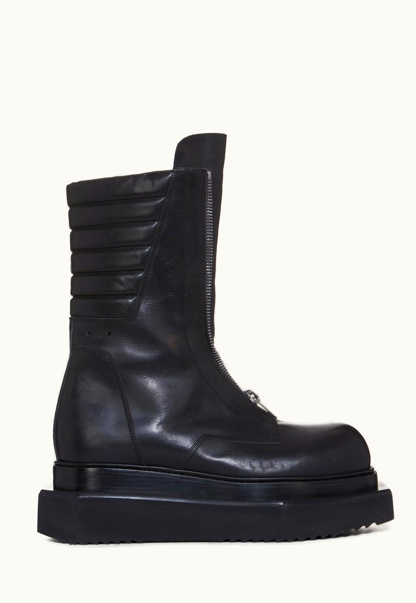 Rick Owens Rick Owens FW23 Luxor Moto Cyclops In Black Groppone Cow Leather