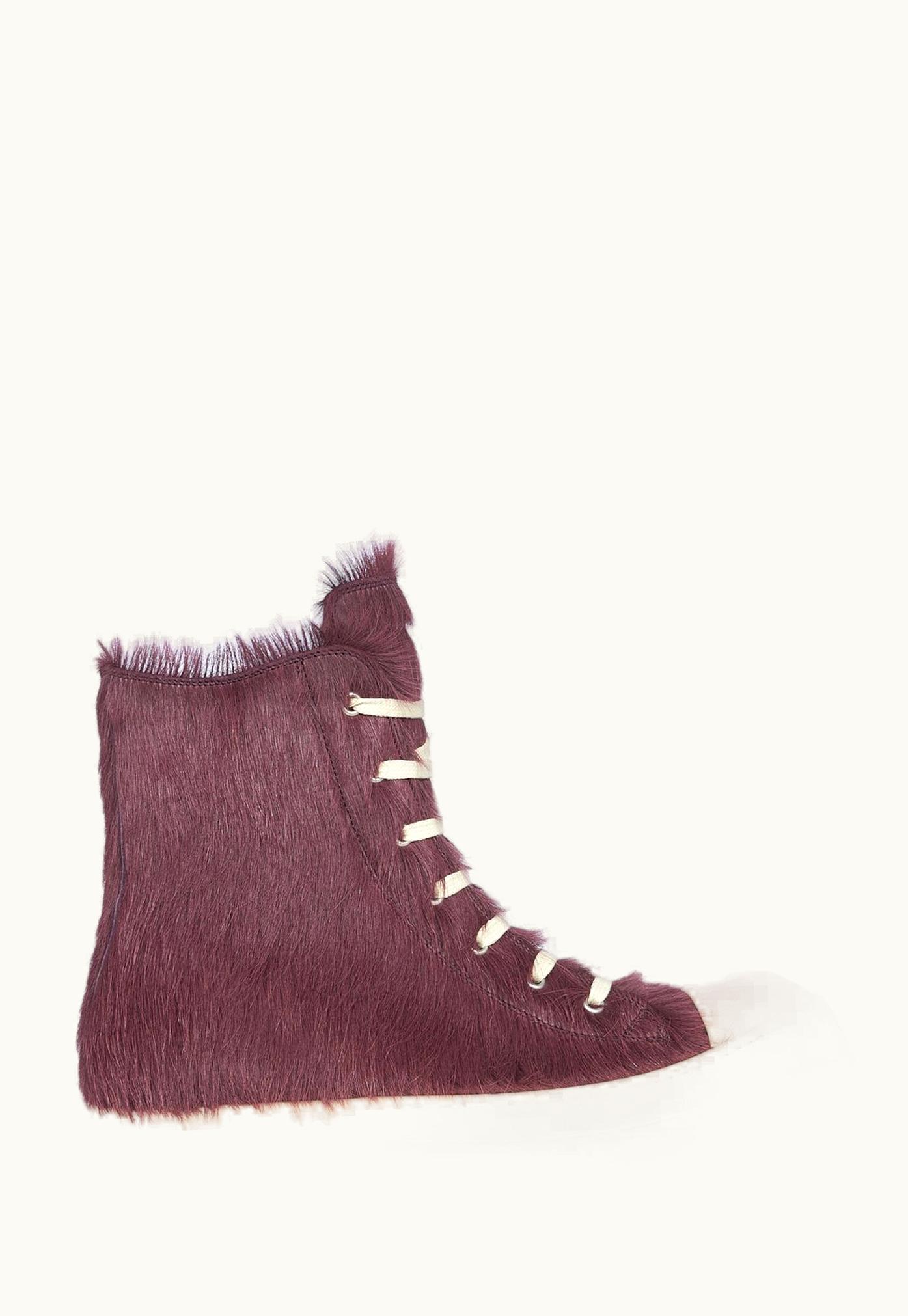 Rick Owens Rick Owens FW23 Luxor Sneakers In Amethyst Long Hair Pony