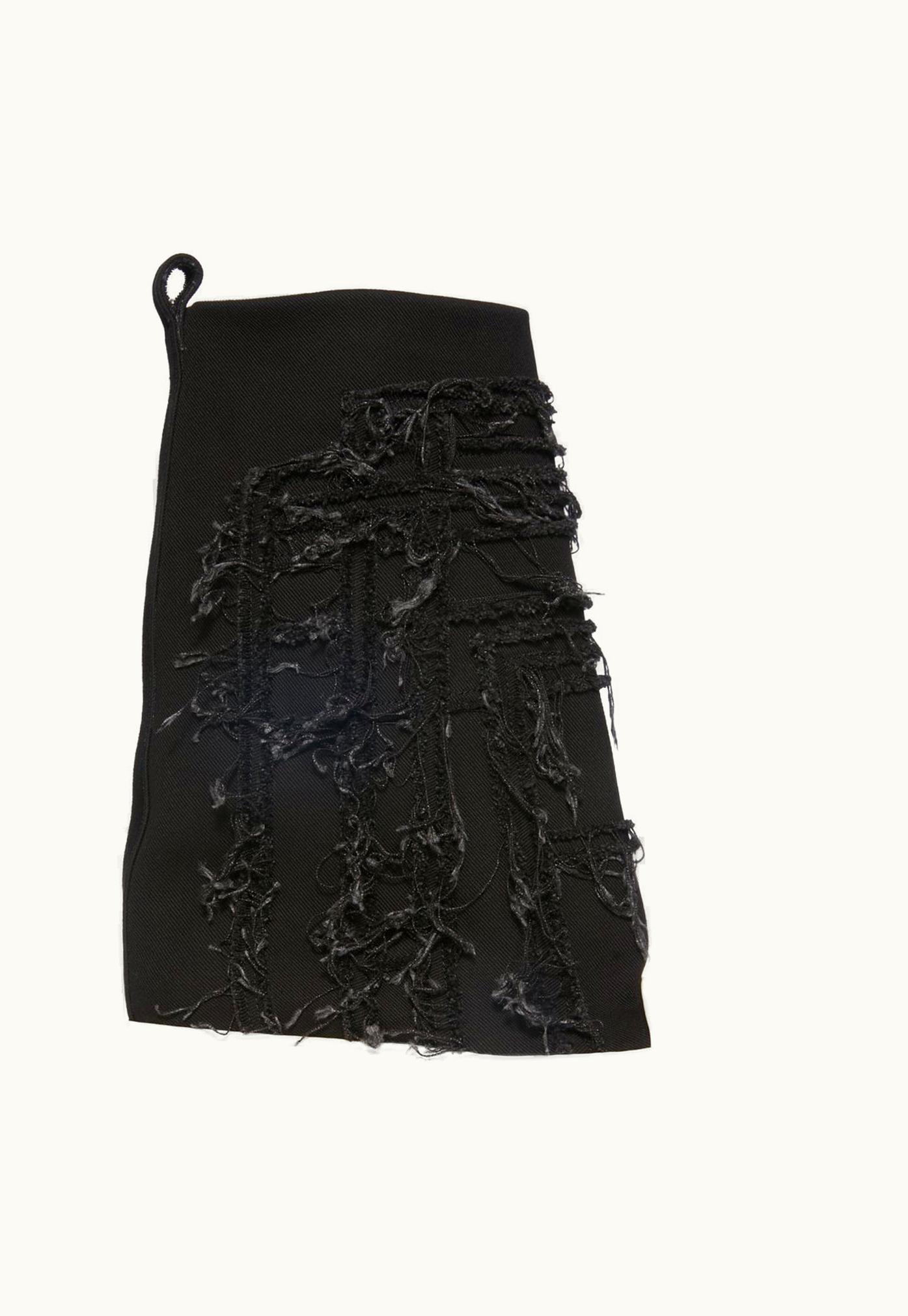 Rick Owens Rick Owens DRKSHDW FW23 Luxor Slashed Fogachine Sneaks In Black 13oz Slash Denim