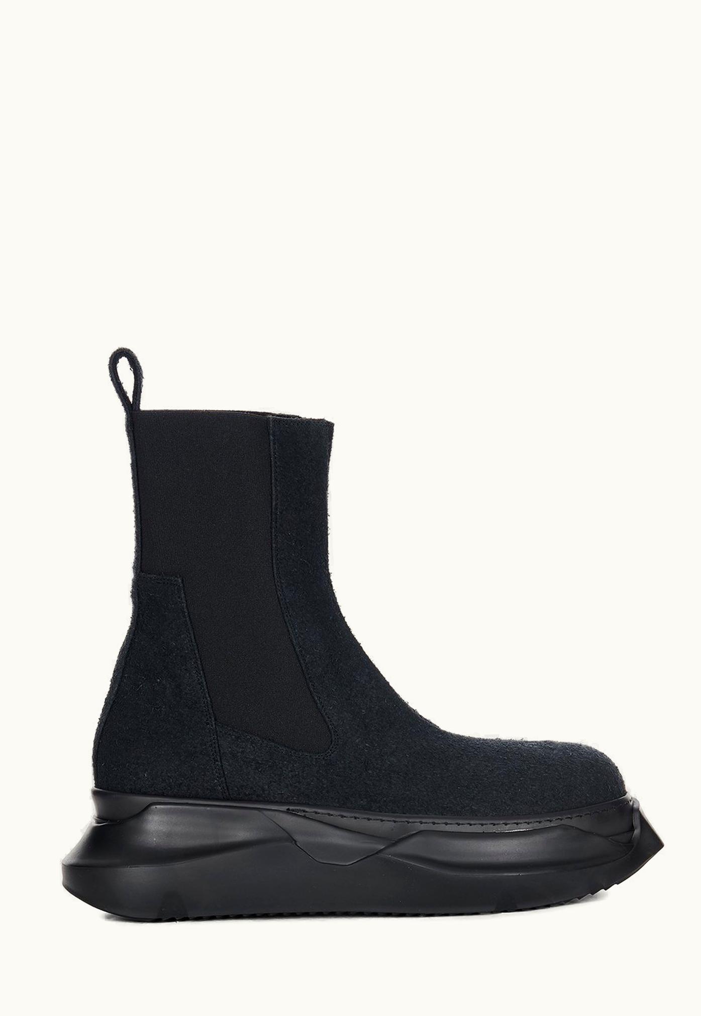 Rick Owens Rick Owens FW23 Luxor Beatle Abstract In Black Shaggy Cotton Suede