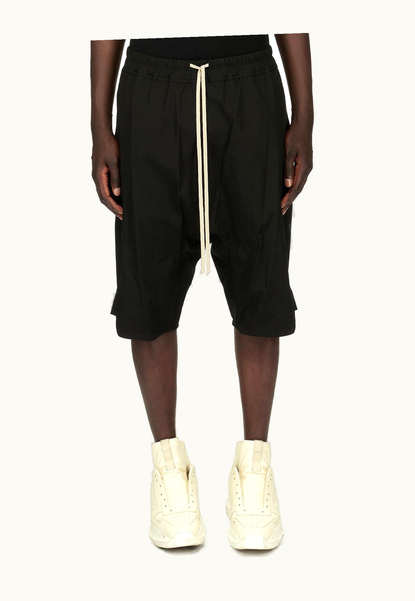 Rick Owens Rick Owens Forever Basket Swinger In Black Heavy Cotton Poplin