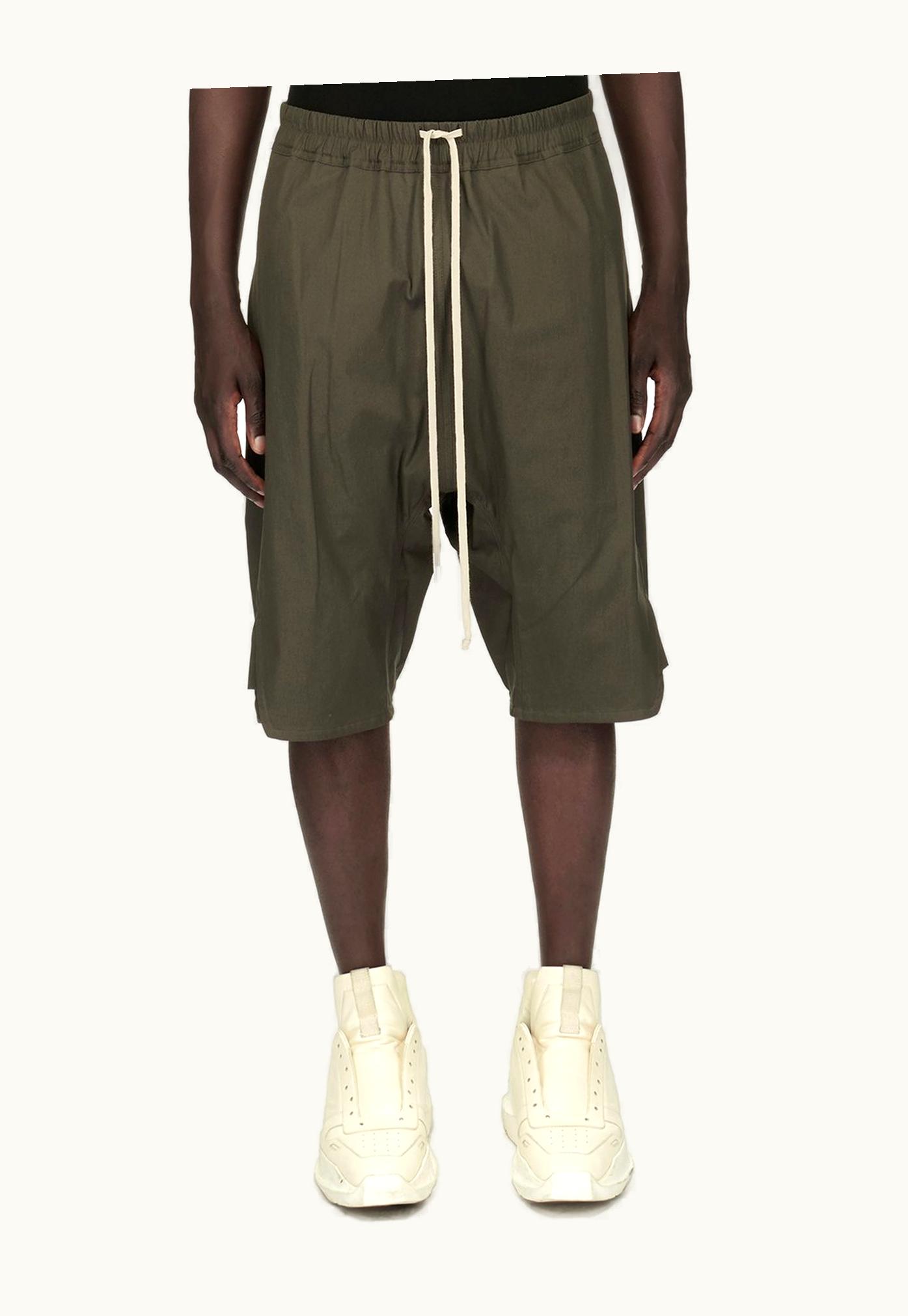 Rick Owens Rick Owens Forever Basket Swinger In Dark Dust Heavy Cotton Poplin