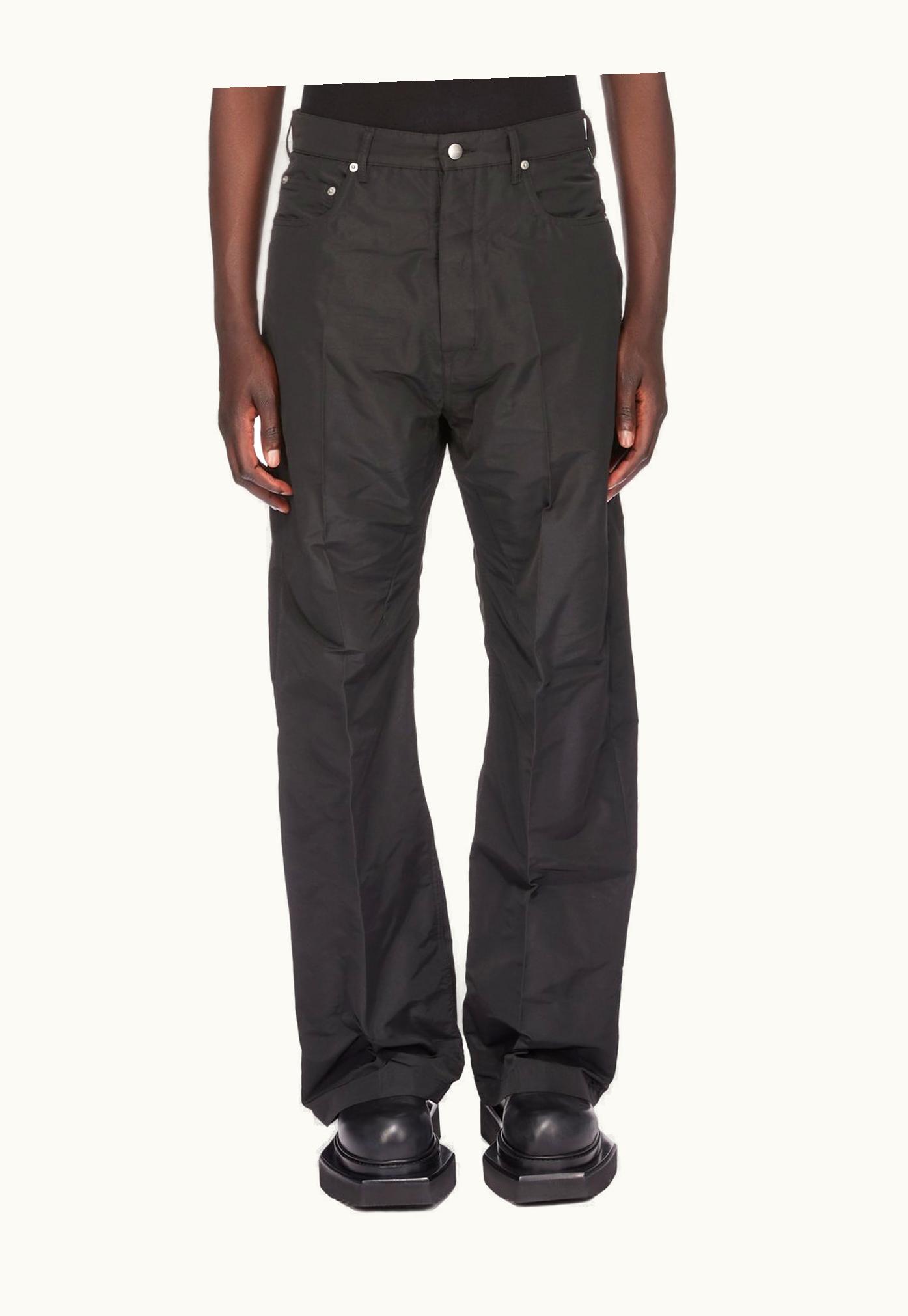 Rick Owens Rick Owens SS24 Lido Geth Jeans In Black Kinetix Faille